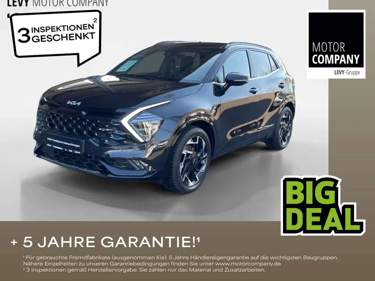 Kia Sportage 1.6 T-GDI GT-Line +PHEV+Pano+Navi+R.Kam Negru - 1