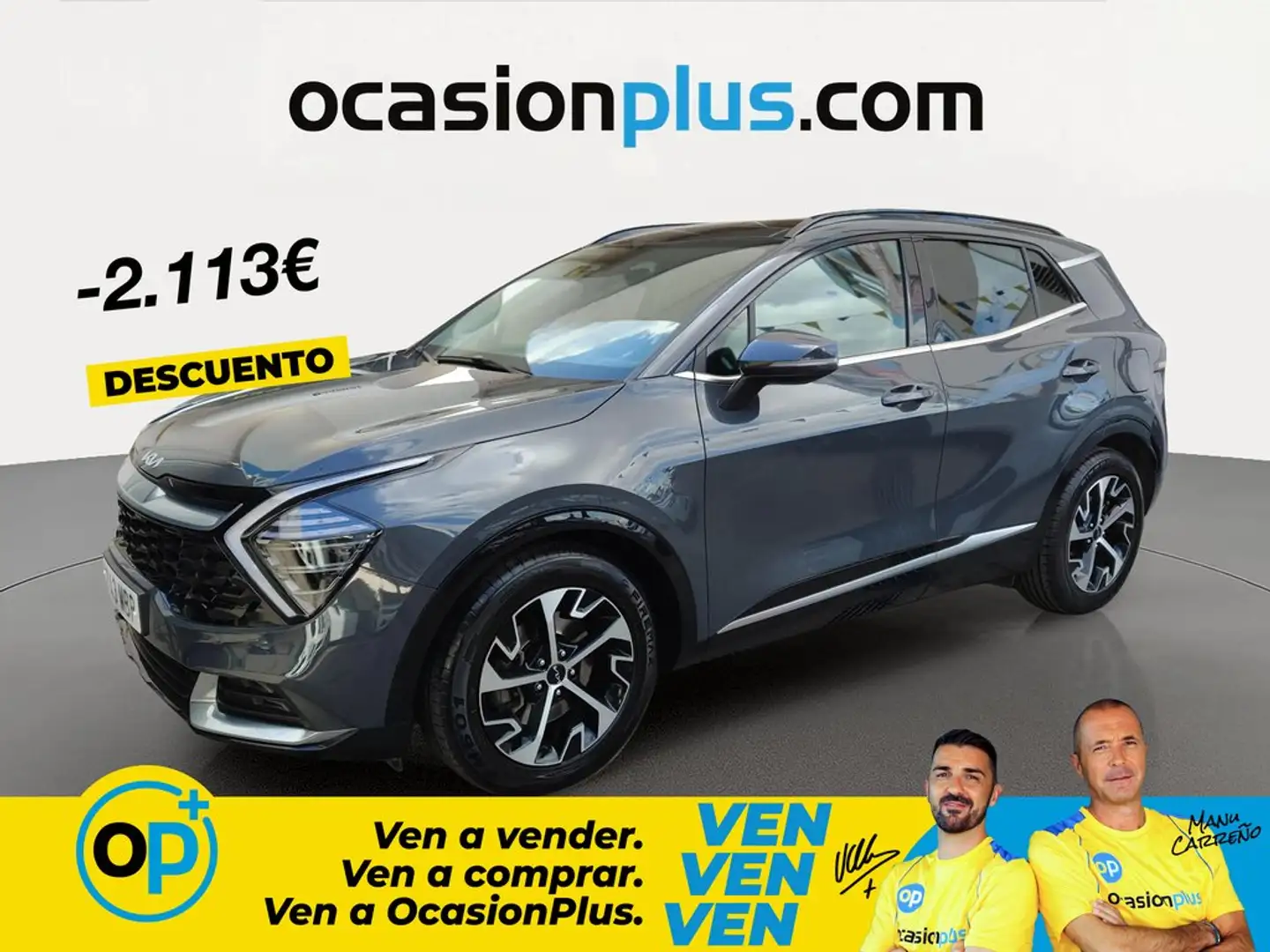 Kia Sportage 1.6 T-GDi MHEV Tech 150 Gris - 1