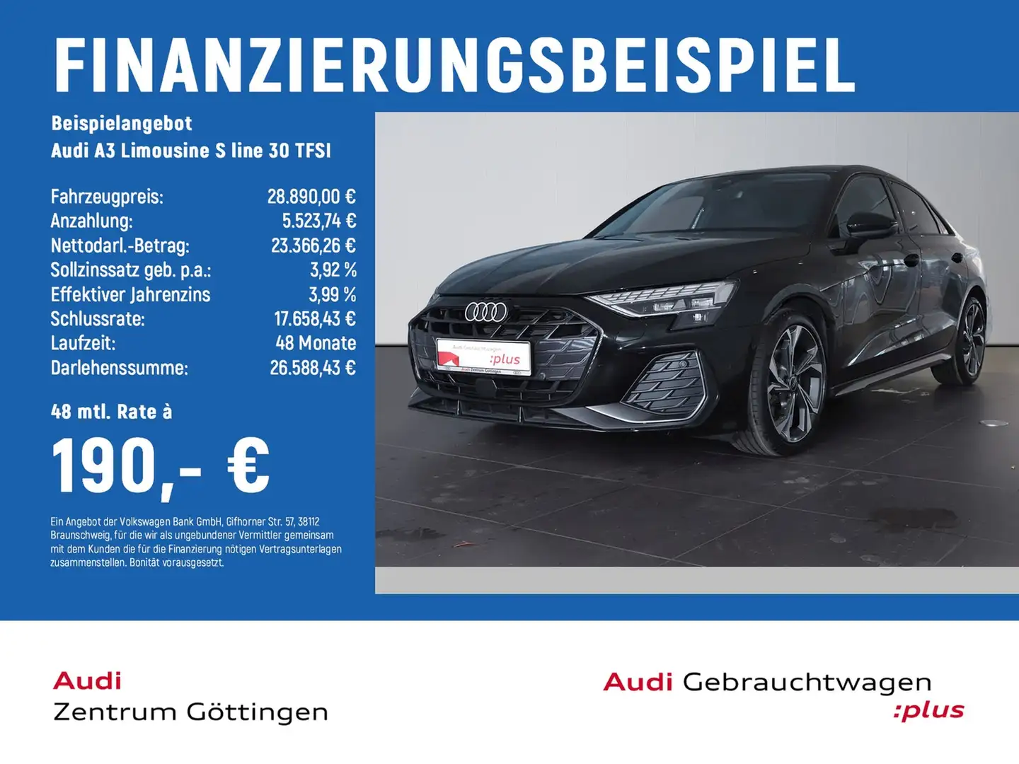 Audi A3 Limousine S line 30 TFSI LED+SONOS+ACC+ASG Zwart - 2