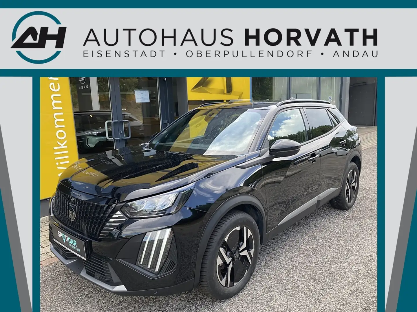 Peugeot 2008 Hybrid 145 e-DCS6 Allure!TOP ANGEBOT! Schwarz - 1