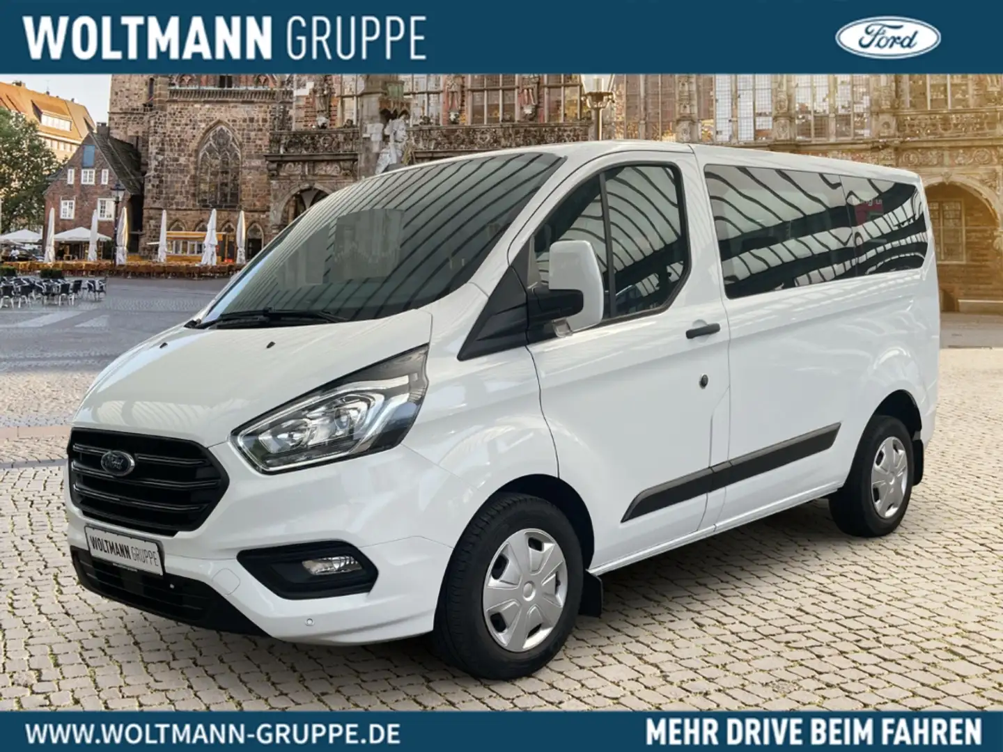 Ford Transit Custom Kombi 320 L1 Trend 2.0 TDCi 105PS DAB Kurvenlicht Weiß - 1