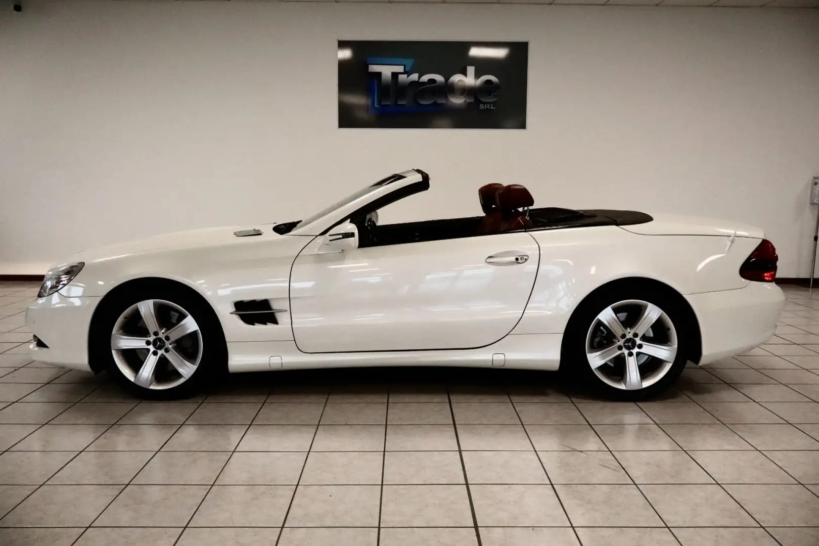 Mercedes-Benz SL 500 🟢 Bianco Diamante - Tagliandi Blanco - 1