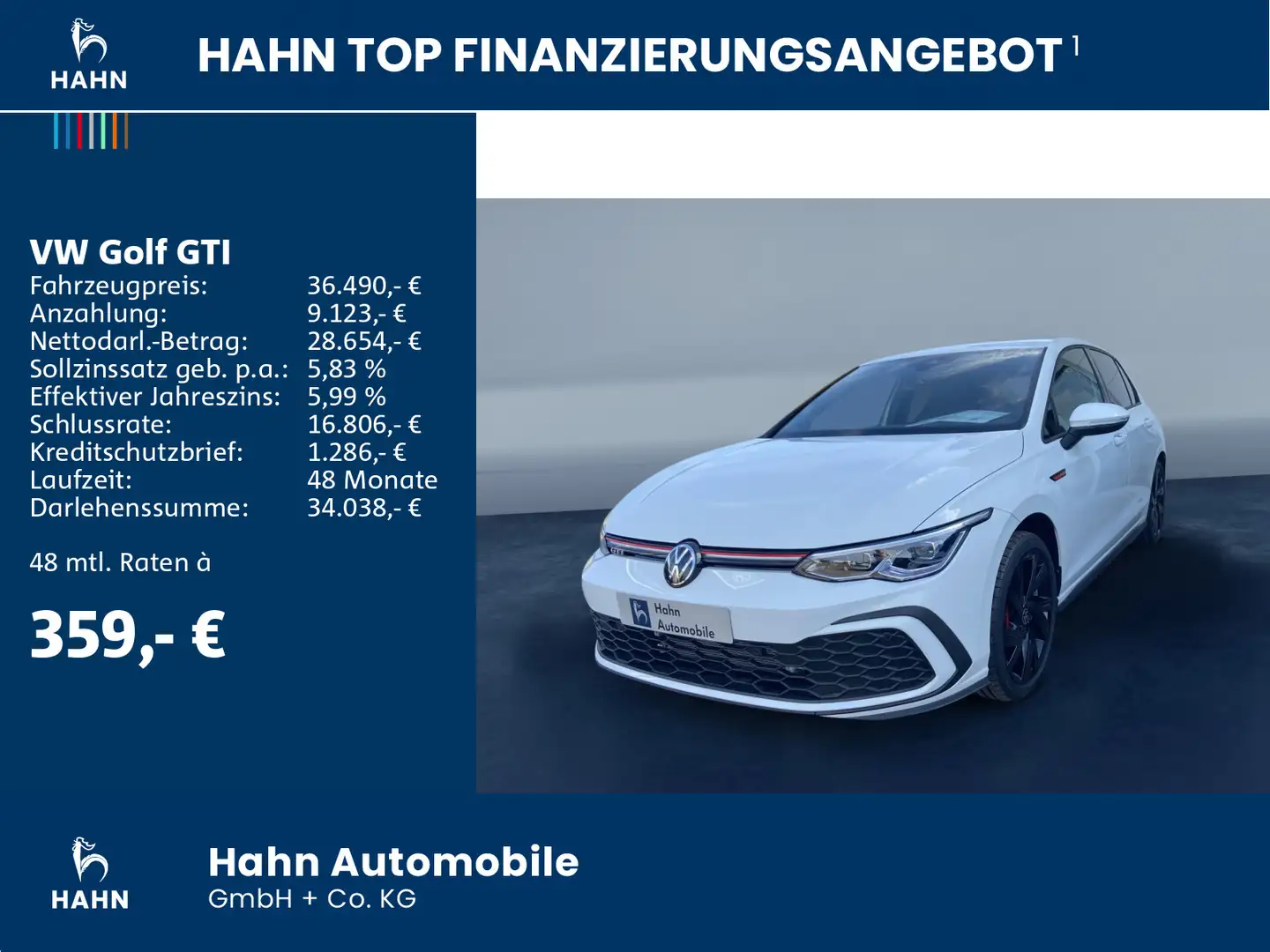 Volkswagen Golf GTI 2,0 l TSI OPF 180 kW/245 PS 7-Gang DSG Weiß - 2