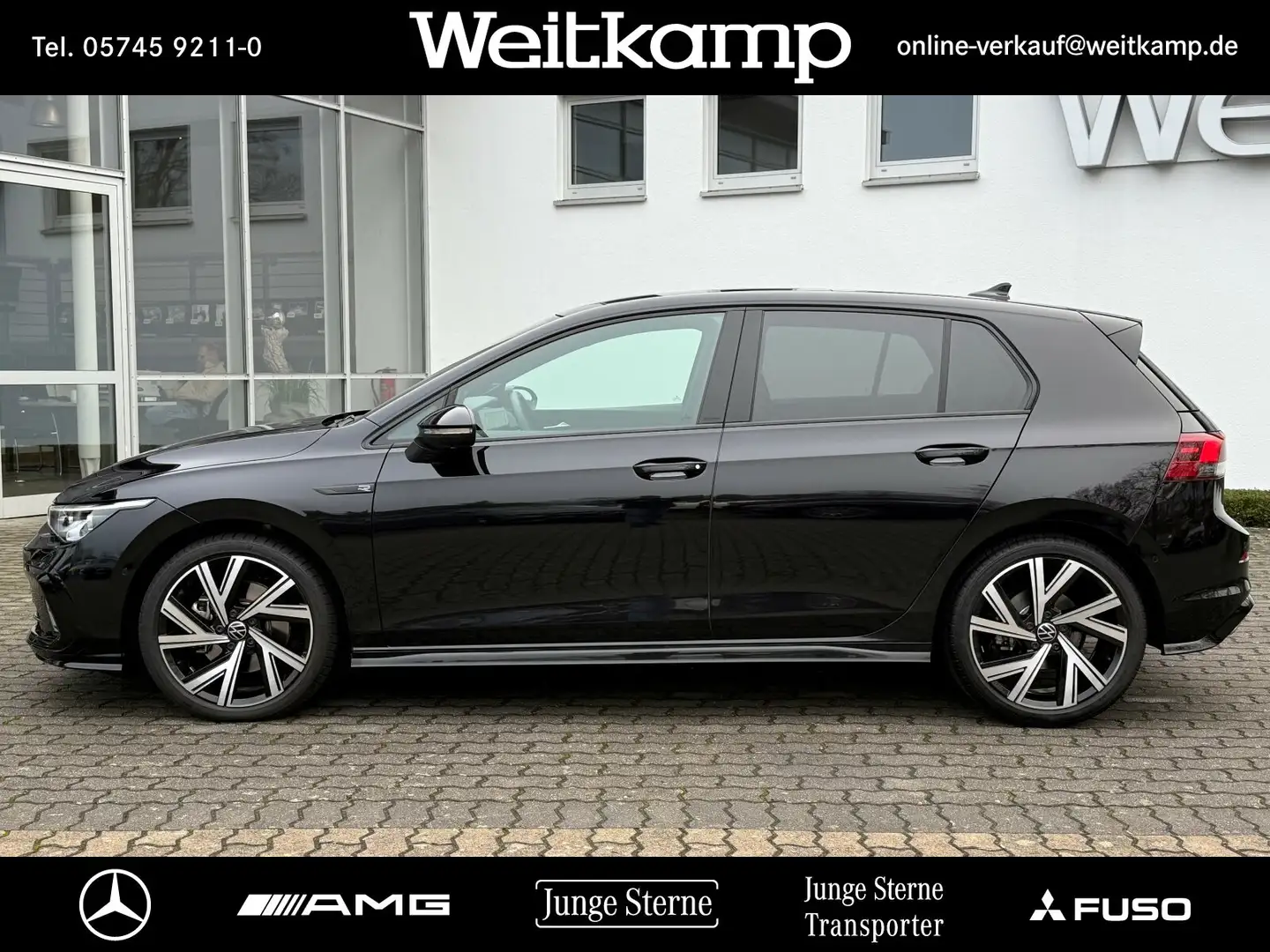 Volkswagen Golf Golf VIII 2.0 TSI R-Line Kamera+Panoramadach+ACC Schwarz - 2