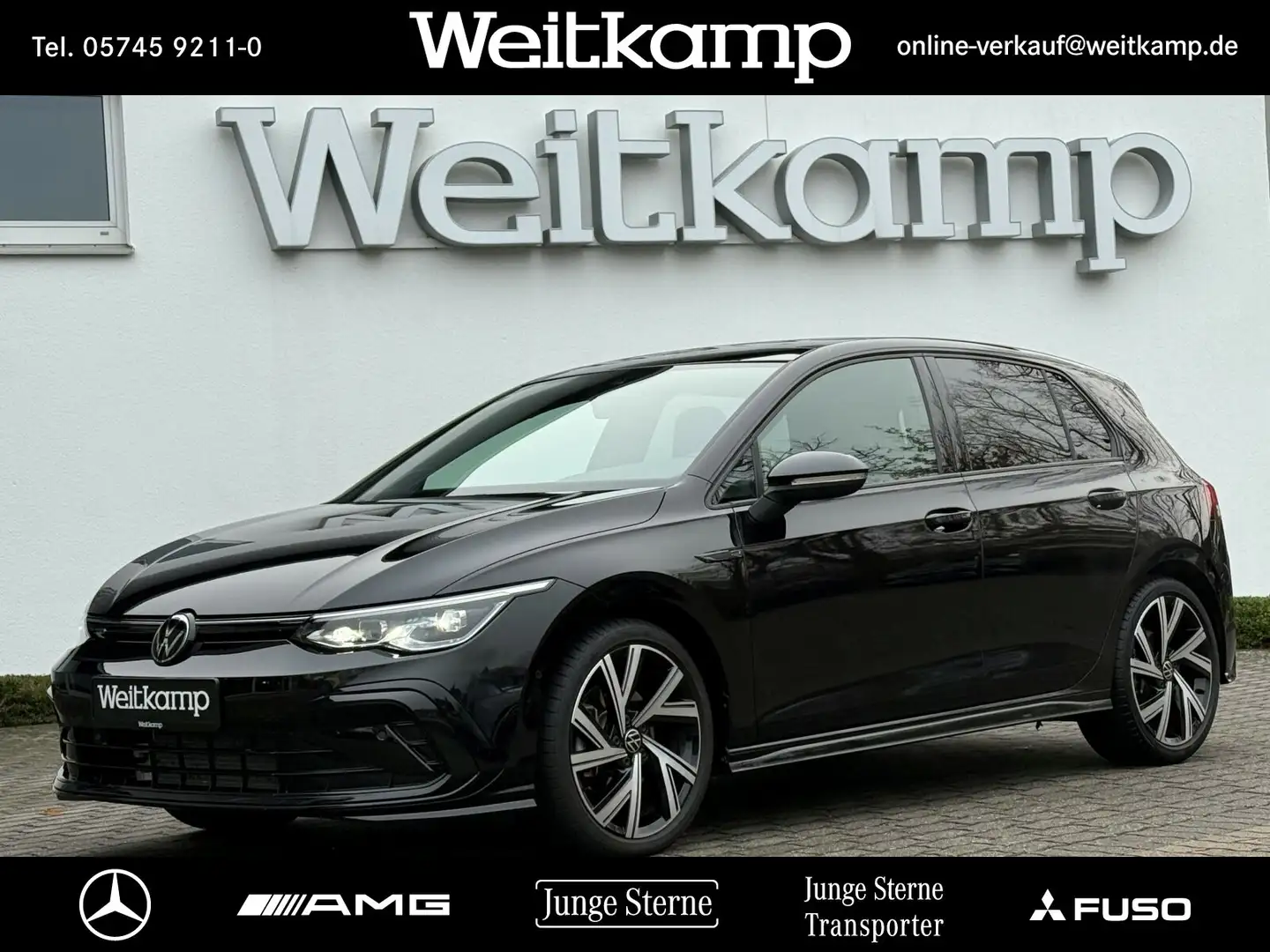 Volkswagen Golf Golf VIII 2.0 TSI R-Line Kamera+Panoramadach+ACC Schwarz - 1