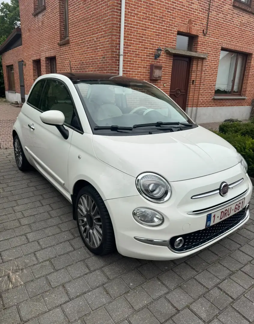 Fiat 500 500 1.2 8V Lounge Blanc - 1