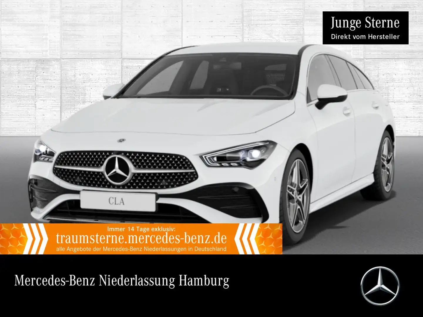 Mercedes-Benz CLA 200 d AMG+360°+AHK+MULTIBEAM+TOTW+KEYLESS+8G Weiß - 1