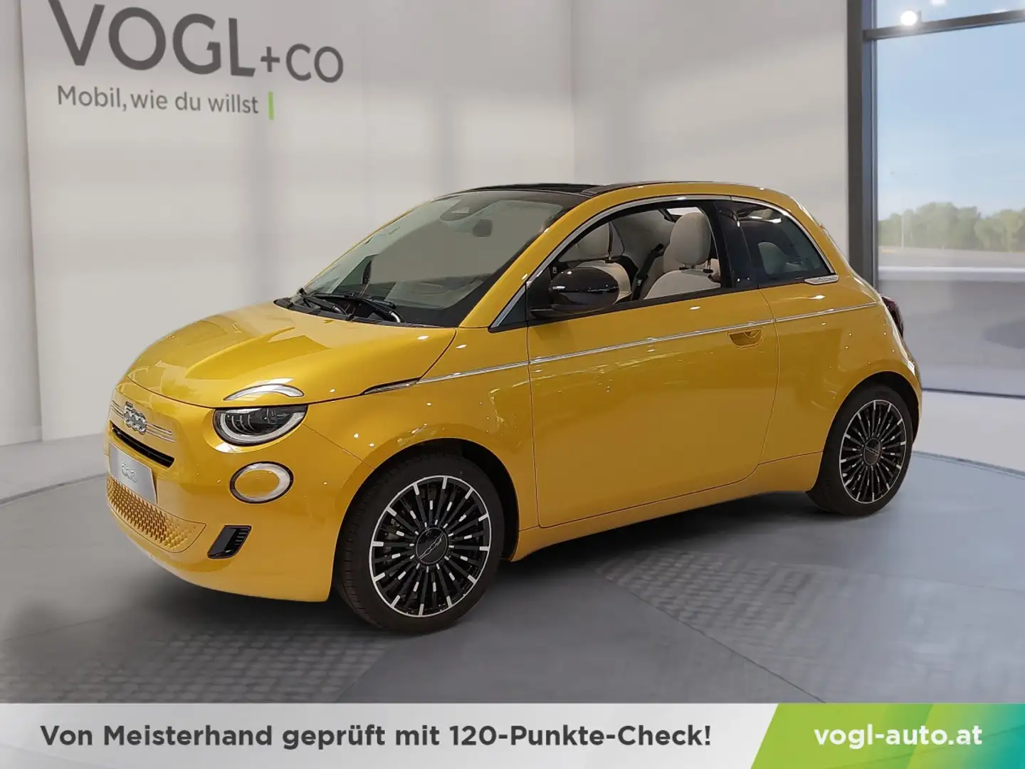 Fiat 500C La Prima Cabrio Gelb - 1