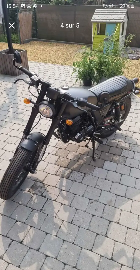 Archive Motorcycle Cafe Racer 125 Negru - 2