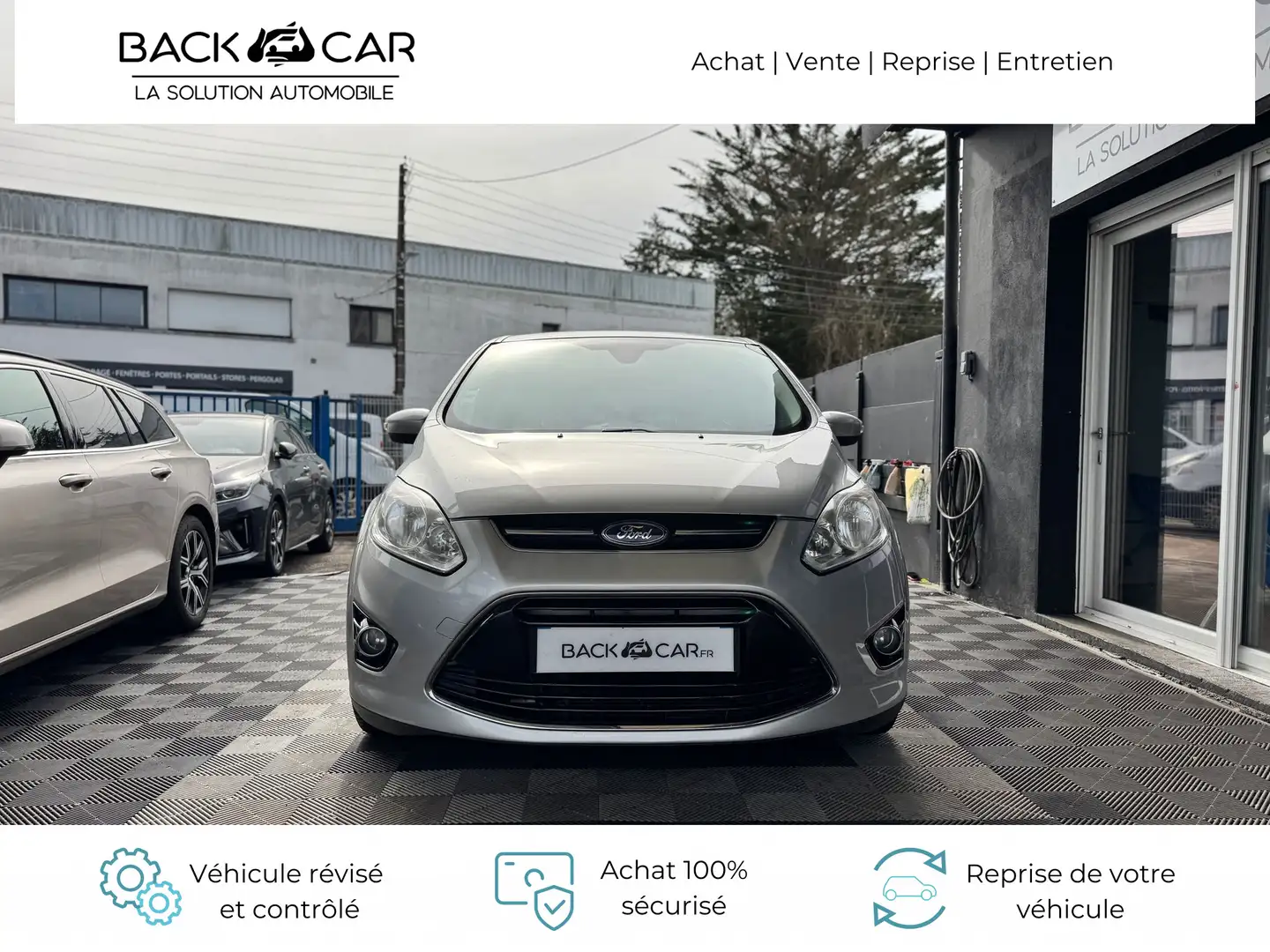 Ford C-Max 1.6 TDCI 115 FAP Trend Gris - 2