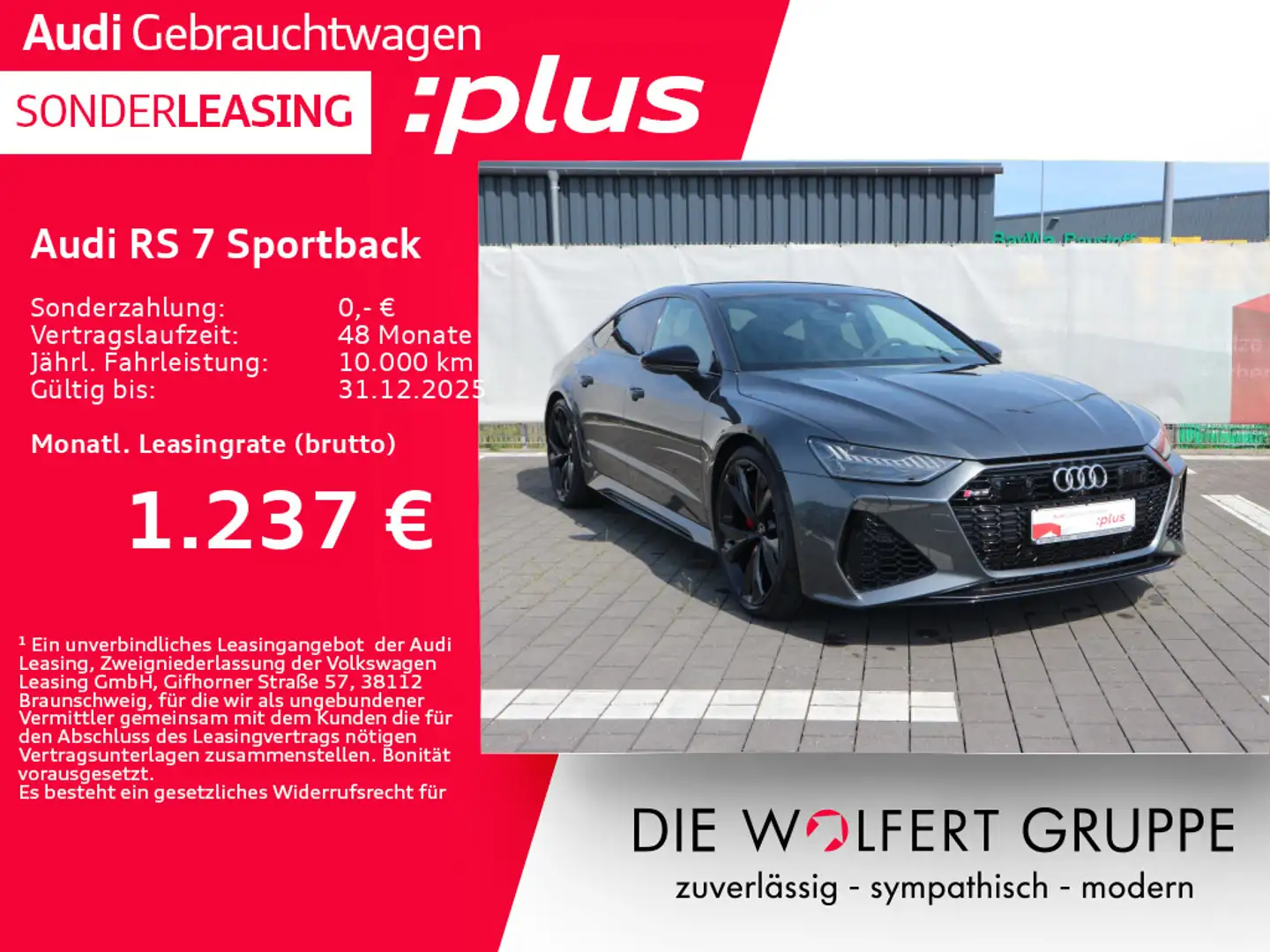 Audi RS7 performance RS-SPORT-AGA*ACC*360° Grau - 1