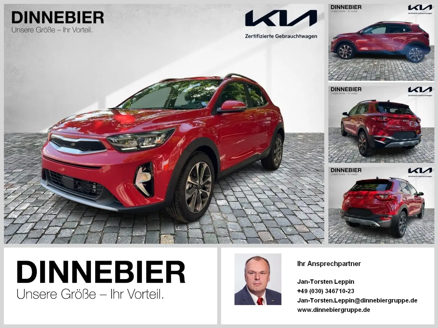 Kia Stonic Platinum LED+Kamera+Navigation+SHZ Rosso - 1