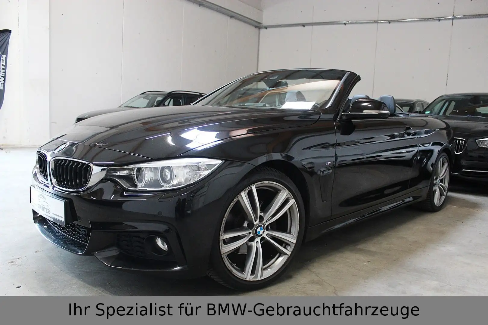 BMW 420 d Cabrio M-Paket*2.Hand*Navi*Scheckheft* Negro - 1