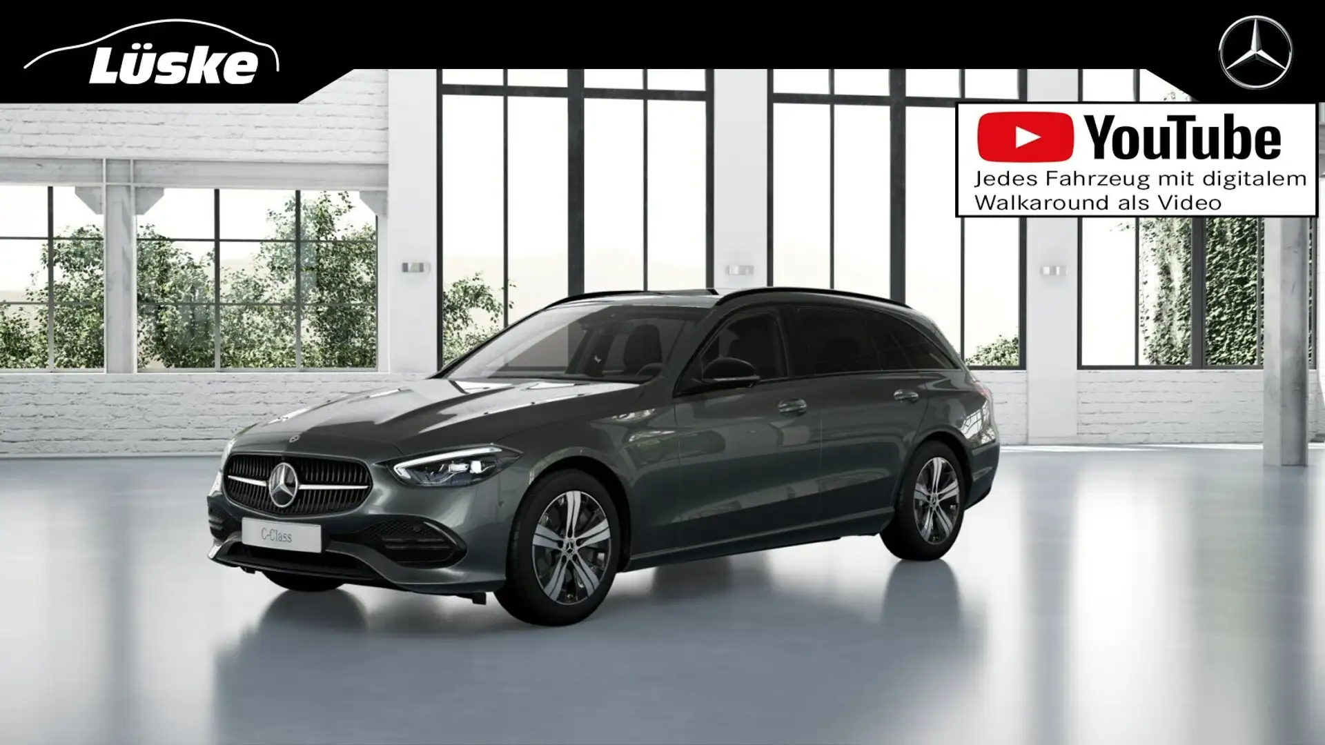 Mercedes-Benz C 200 C 200 T AVANTGARDE Night Leder Panorama AHK 360° Grau - 1