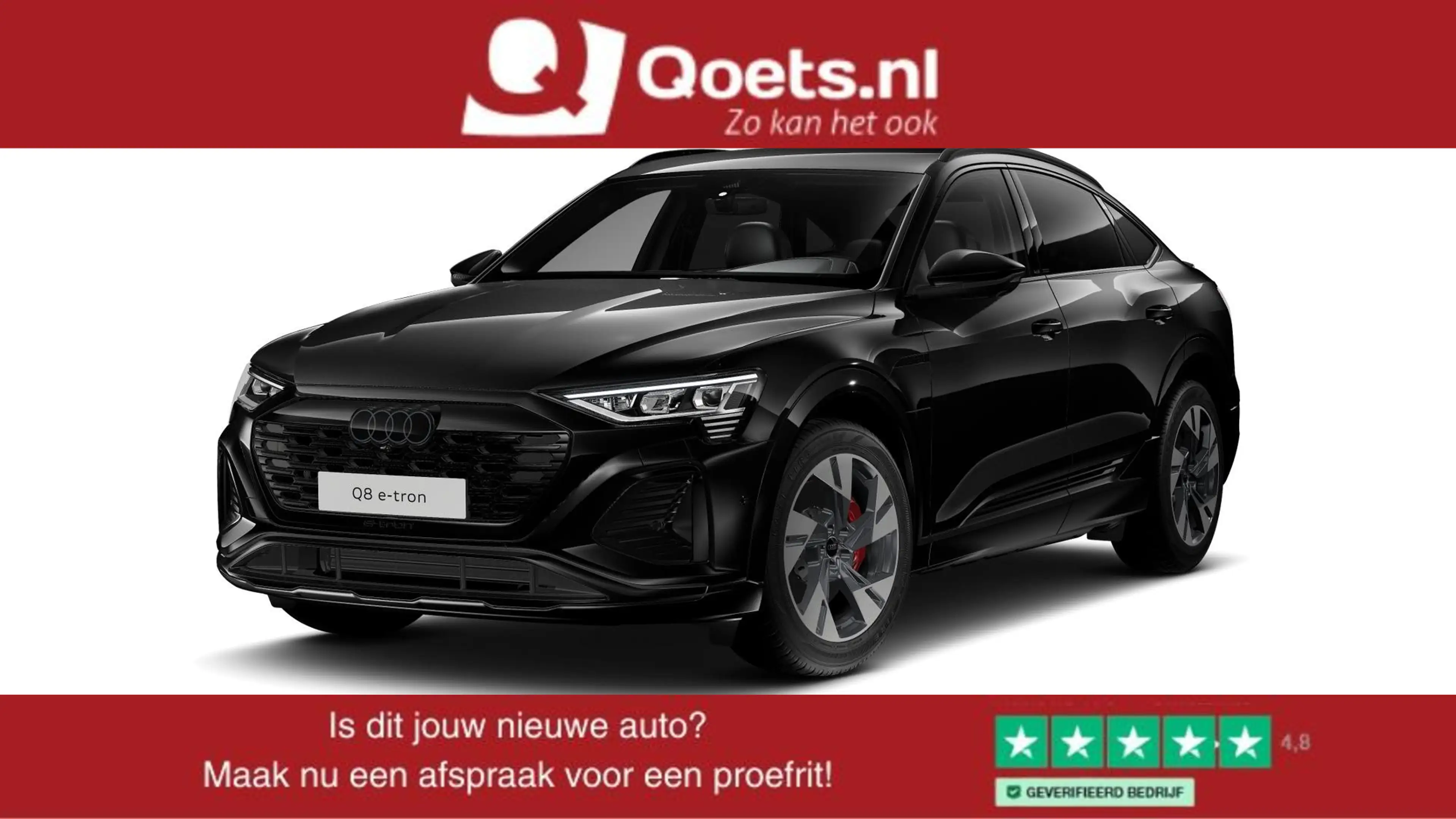 Audi Q8 e-tron 55 quattro S Edition 115 kWh Optiekpakket zwart -