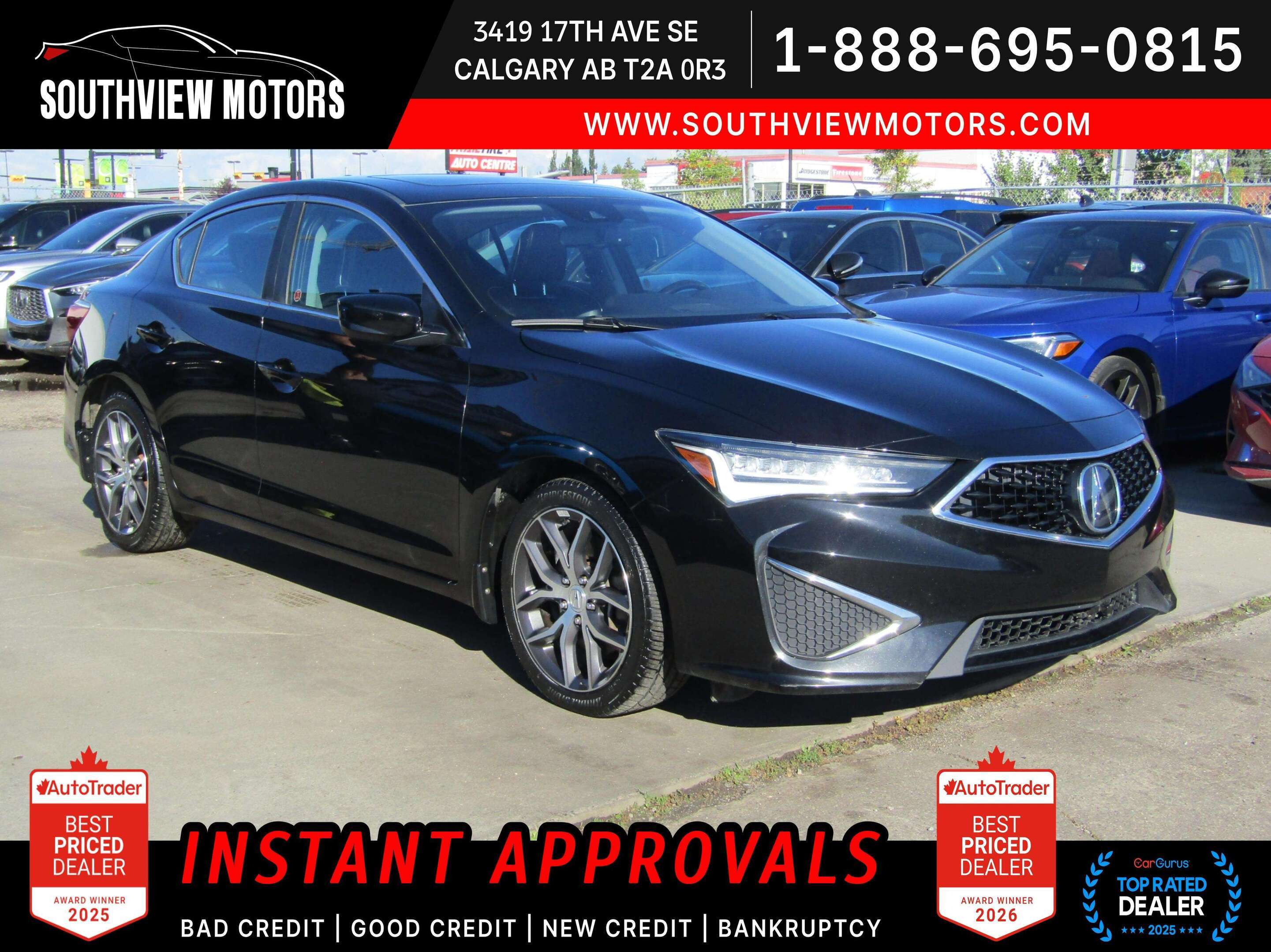 2019 Acura ILX Premium Sedan | Lane Departure | B.S.A | Leather