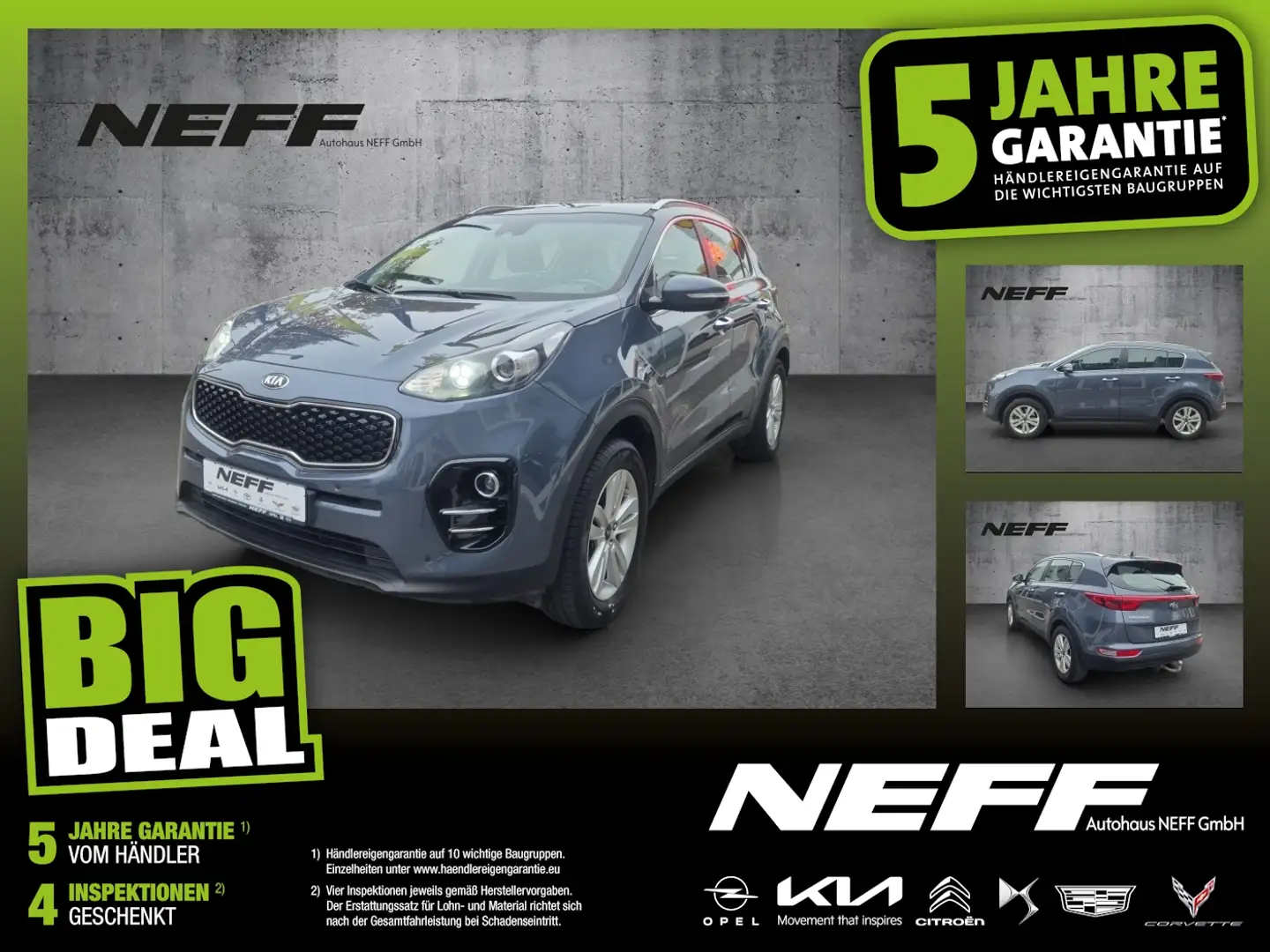 Kia Sportage 1.6 GDI Vision Navi+SHZ+2xKlima+4xSHZ Blau - 1