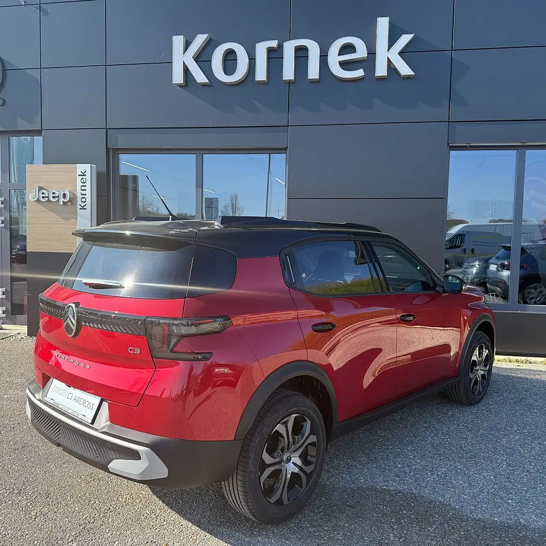 Citroen C3 Aircross Turbo 100 S&S 6-Gang-Manuell Plus inklusive Met... Rot - 2