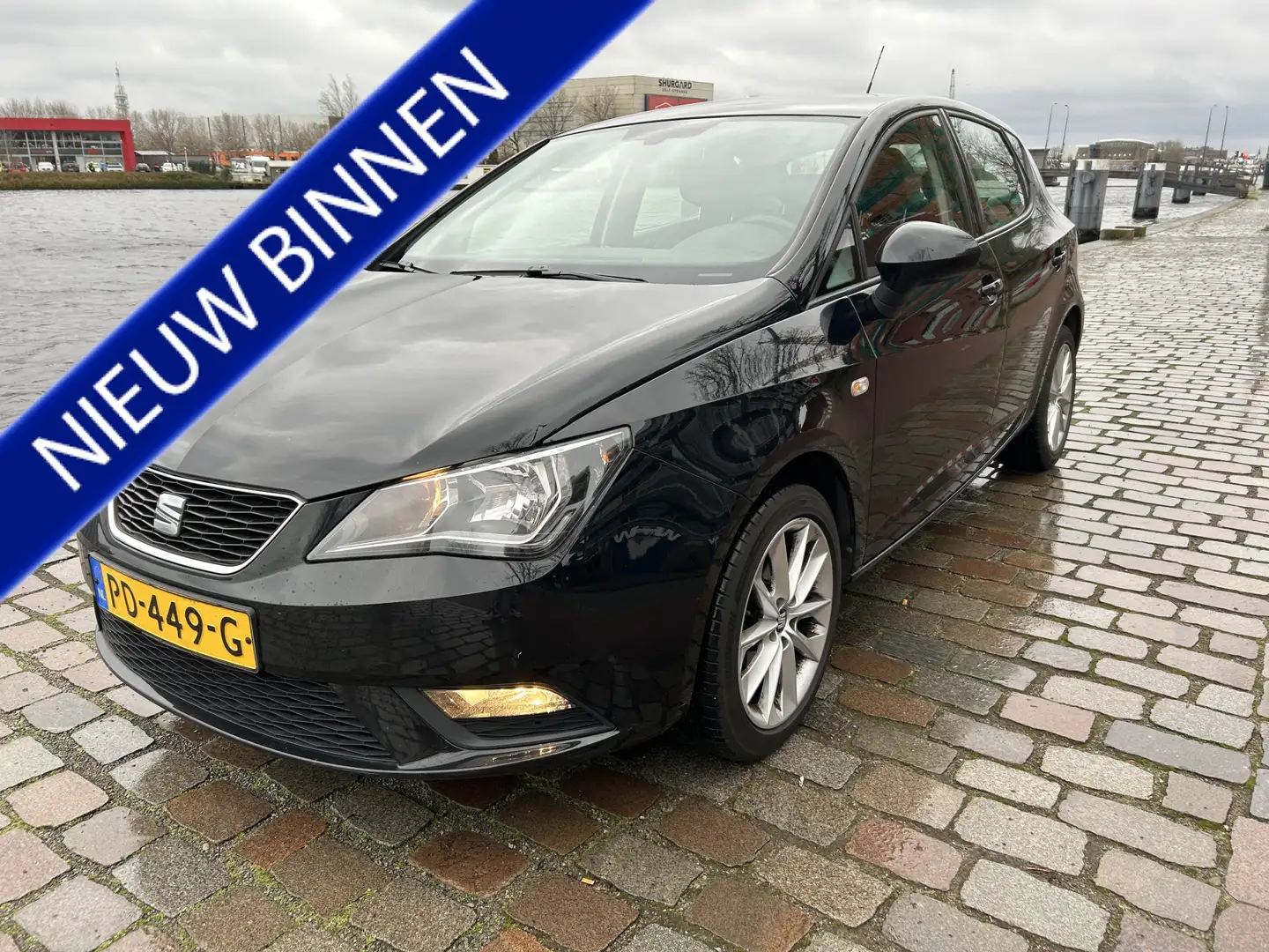 SEAT Ibiza 1.0 EcoTSI Style Connect navi airco 5 deurs keurig Zwart - 1