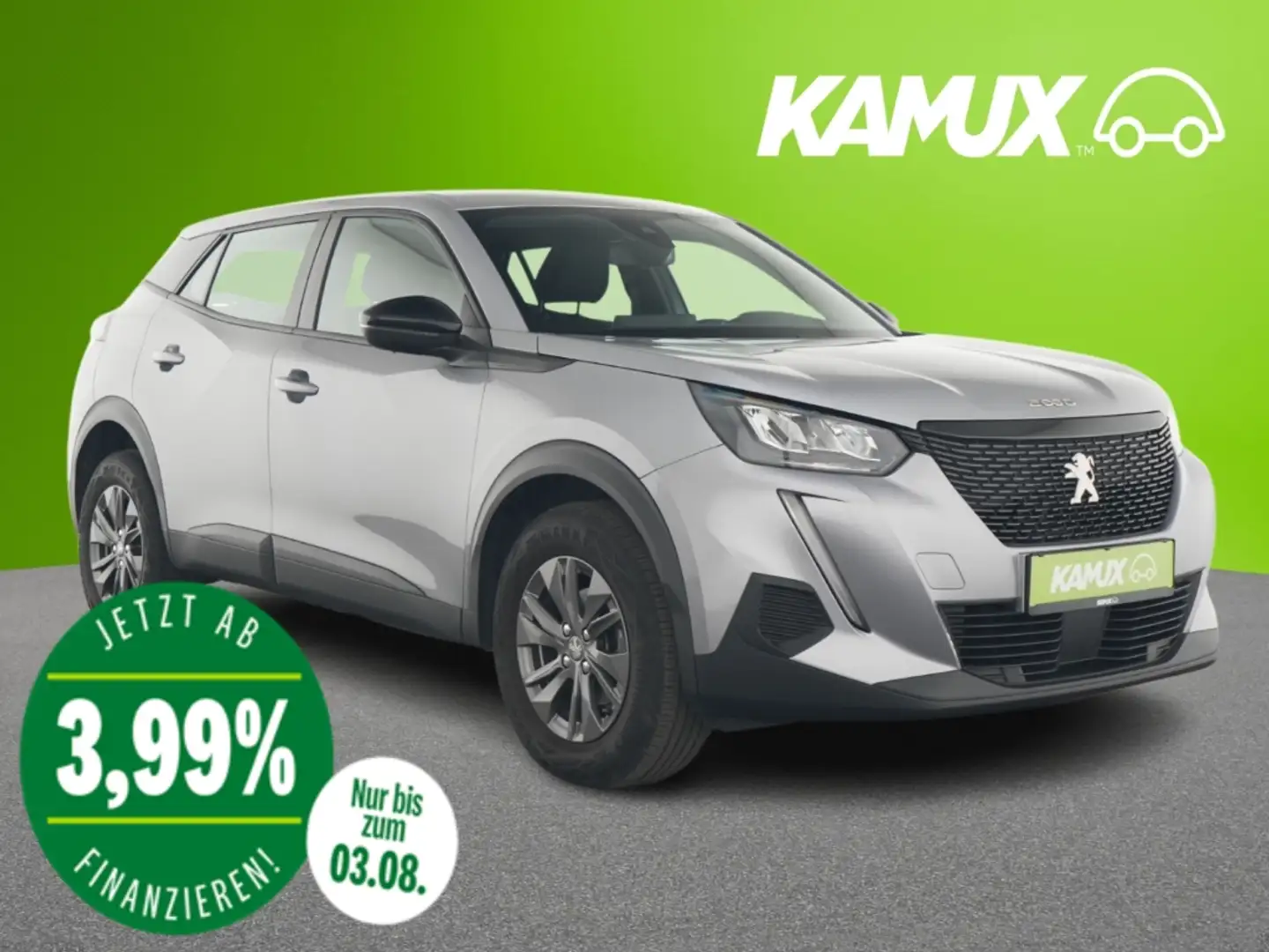 Peugeot 2008 1.2PureTech Active Pack+LED+KAMERA+PDC Grau - 1