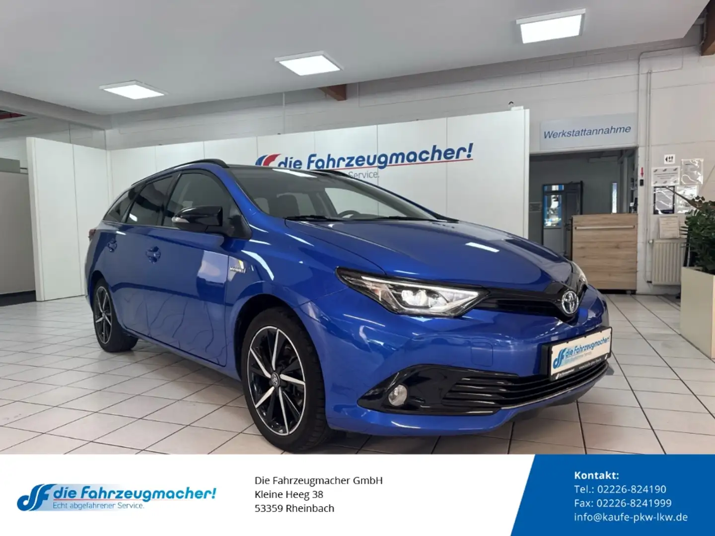 Toyota Auris Touring Sports Hybrid 1.8  Klimaautom Spurhalteass Kék - 1