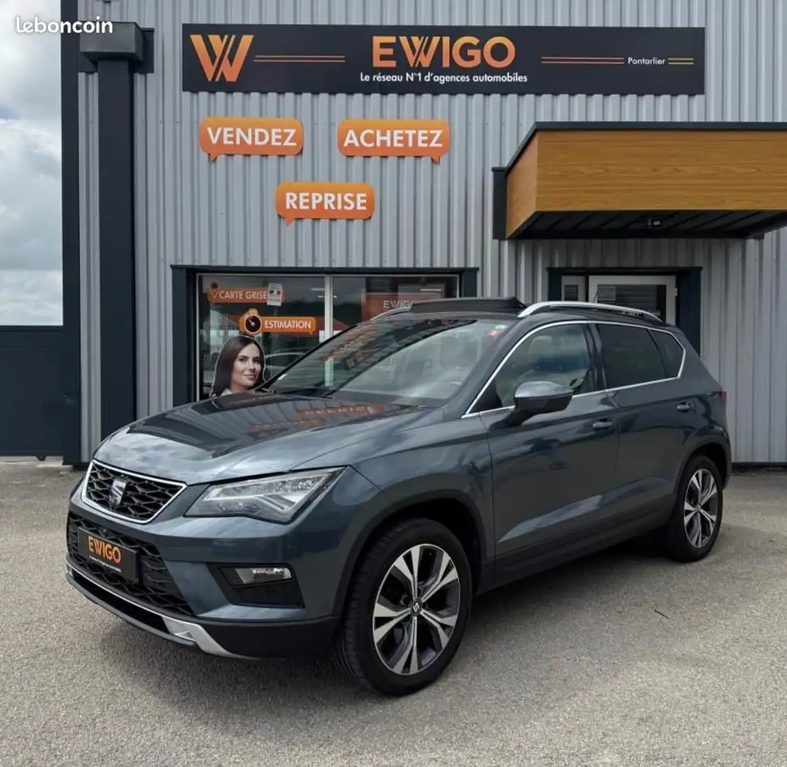 SEAT Ateca 2.0 TDI 190ch XCELLENCE 4DRIVE 4WD DSG BVA START-S Gris - 1