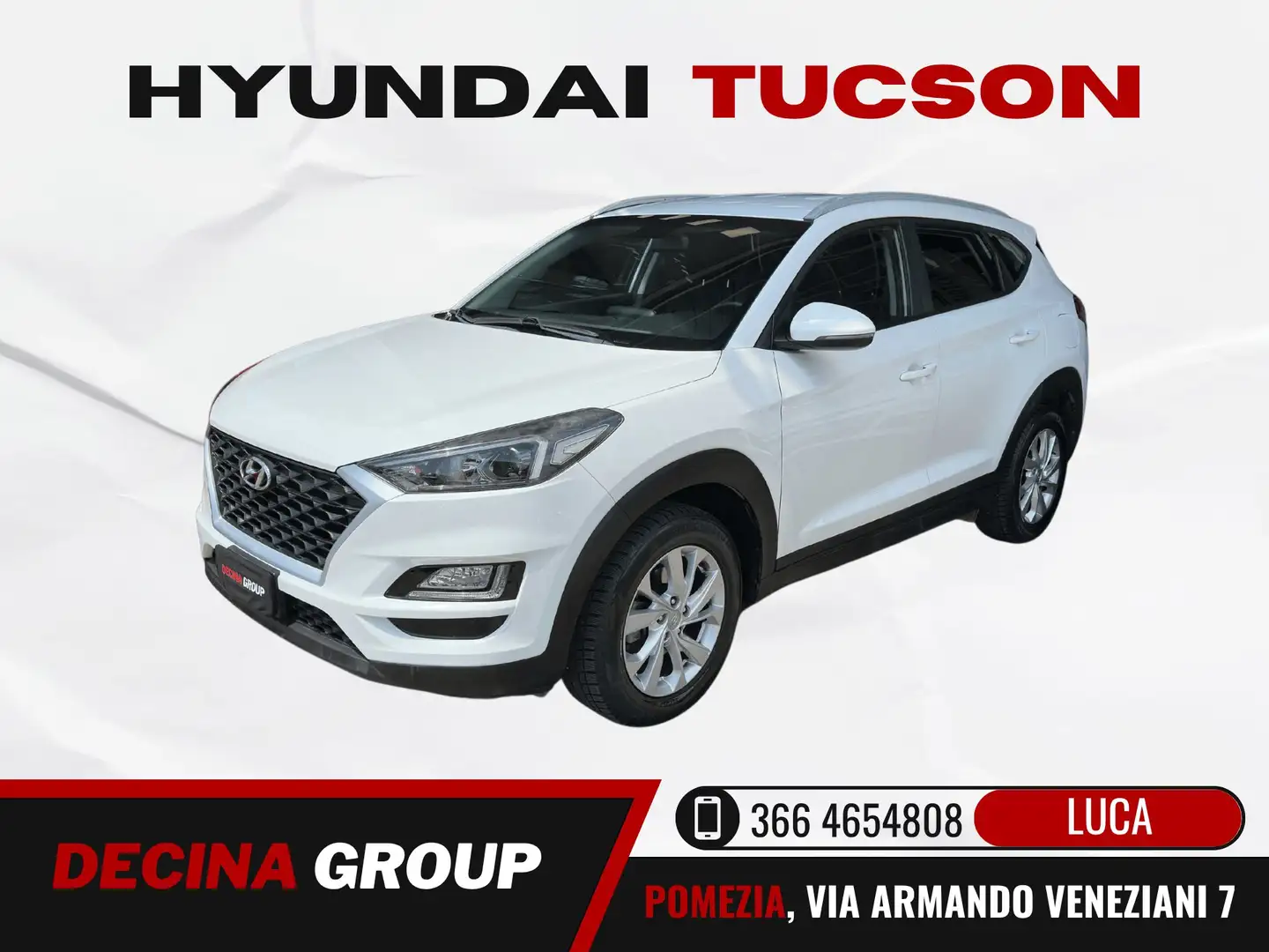 Hyundai TUCSON 1.6 gdi Xtech 2wd 132cv PREZZO REALE-CARPLAY-CAM Weiß - 1