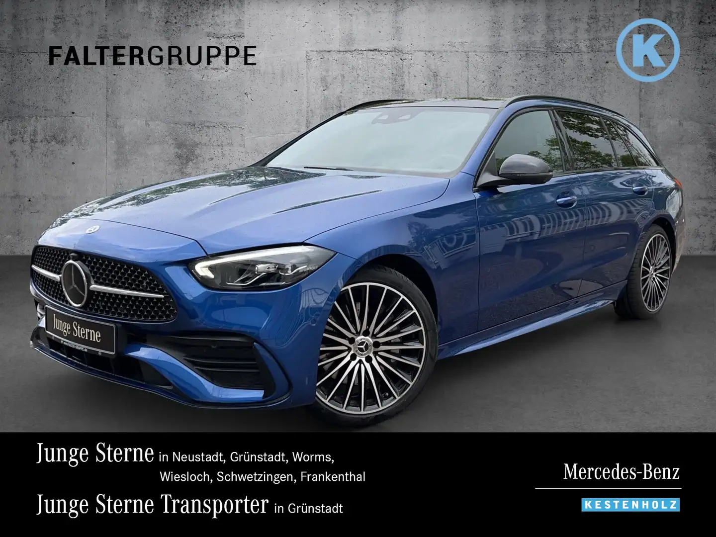 Mercedes-Benz C 300 C 300 d T AMG+NIGHT+AHK+DISTRO+PANO+360+HUD+STHZ Blu/Azzurro - 1