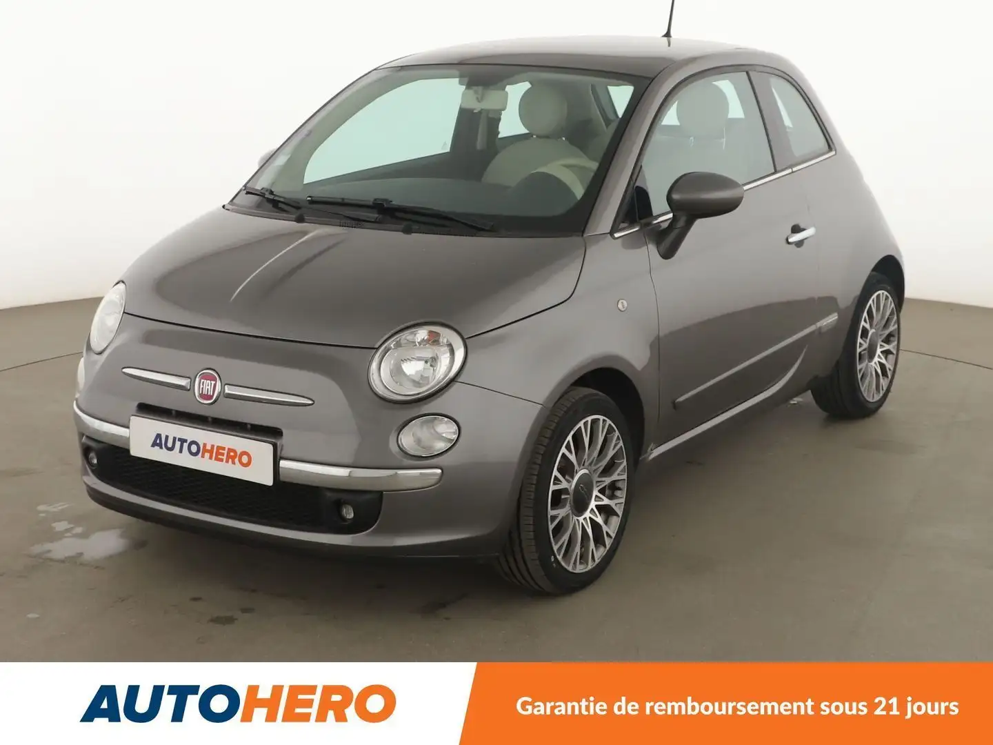 Fiat 500 1.2 Lounge Gris - 1