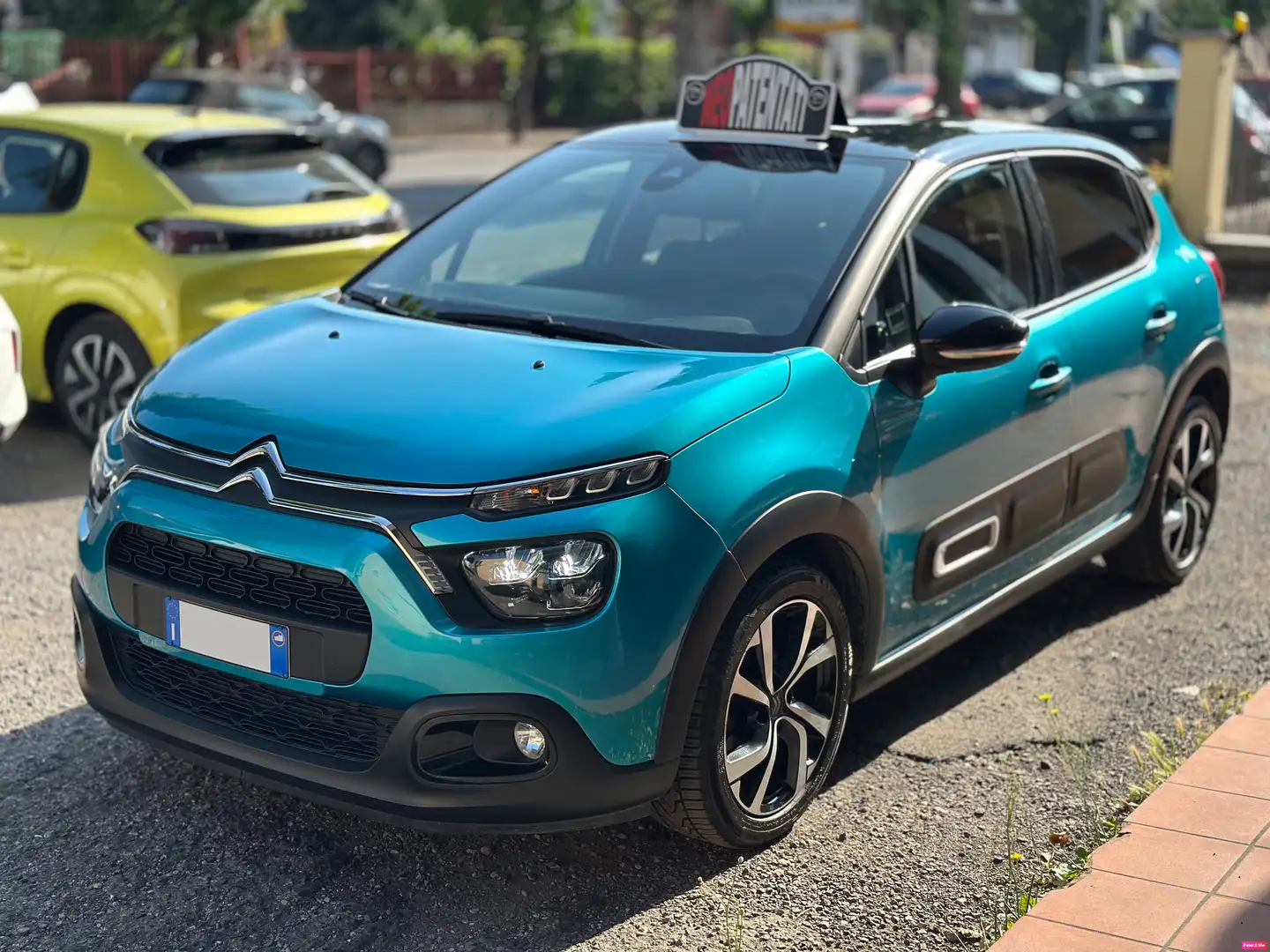 Citroen C3 C3 110cv Shine Pack Navi CarPlay LED PREZZO VERO! Blu/Azzurro - 2