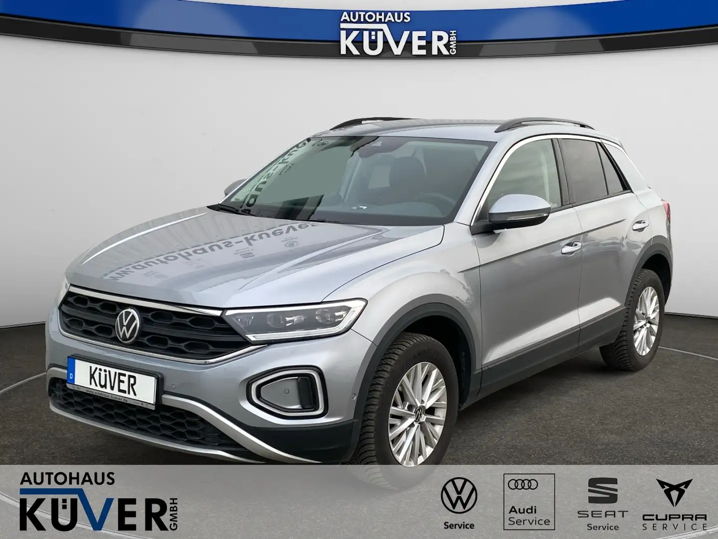 Volkswagen T-Roc Life 1,5 TSI ACC+LED+Shzg.+Einparkh.+16´´ Silber - 1