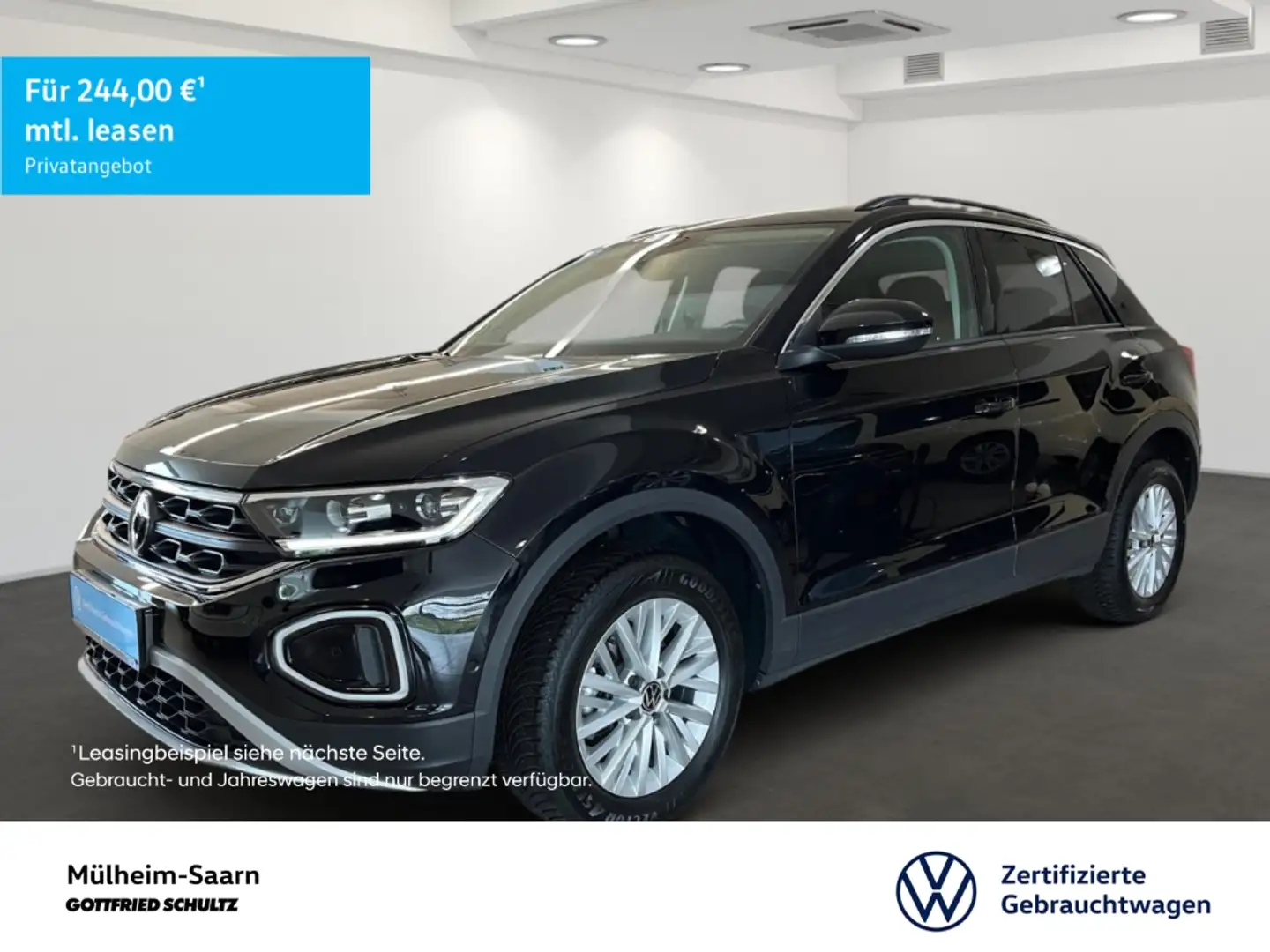 Volkswagen T-Roc 1.0 TSI Navi Sitzheizung APP-Connect Leichtmetallr Schwarz - 1