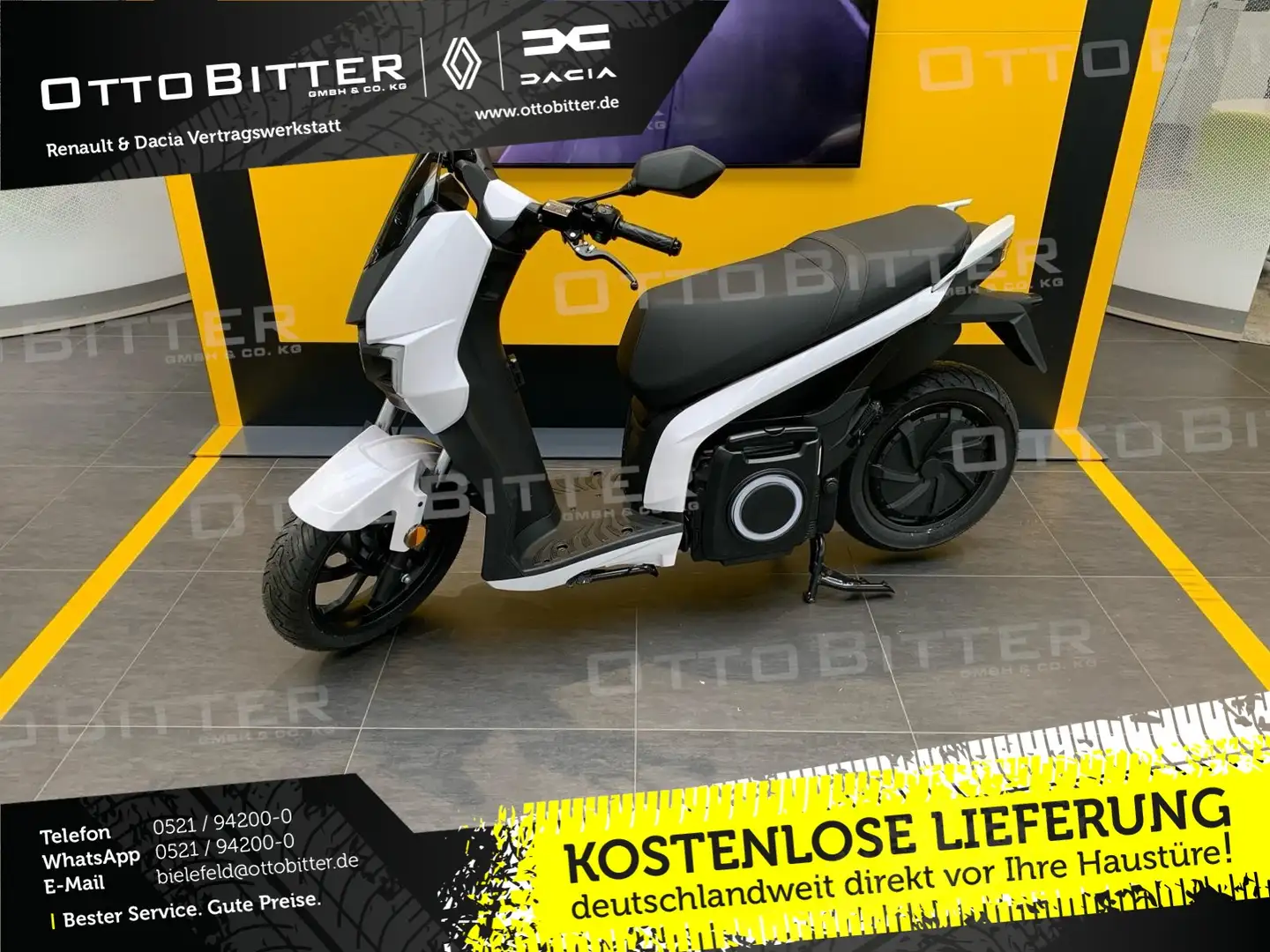 Silence S01 L3e Connected 95km/h (5,6 kWh) ELEKTROROLLER Weiß - 1