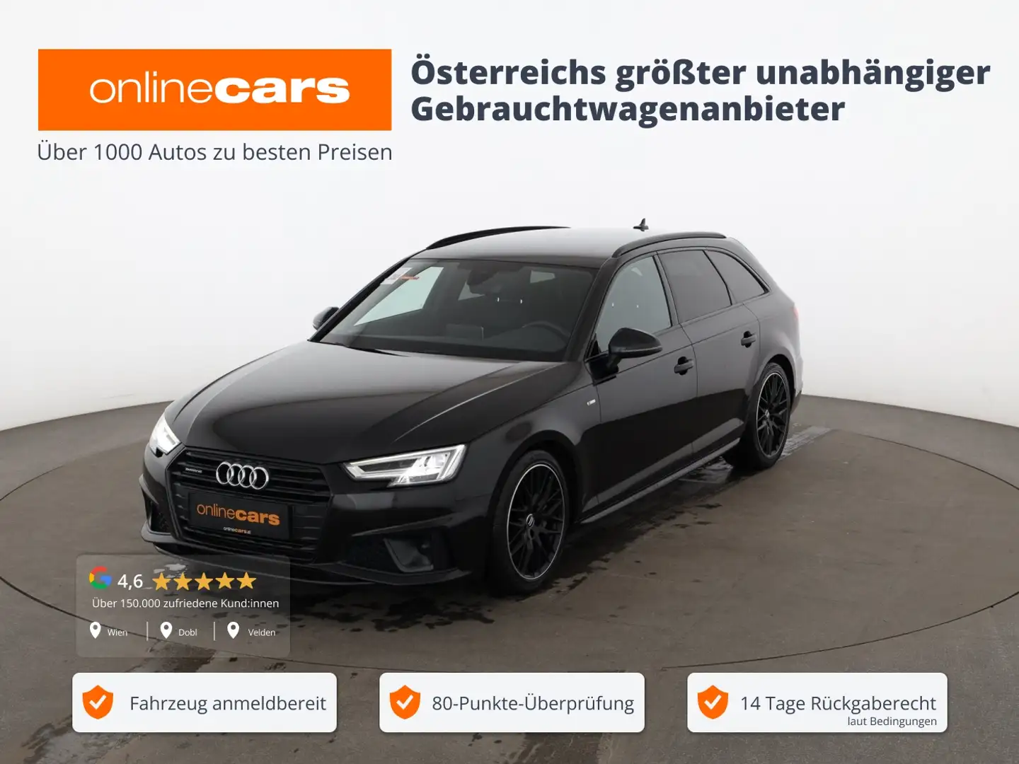 Audi A4 Avant 45 TDI quattro sport Aut LED NAVI B&O Schwarz - 1