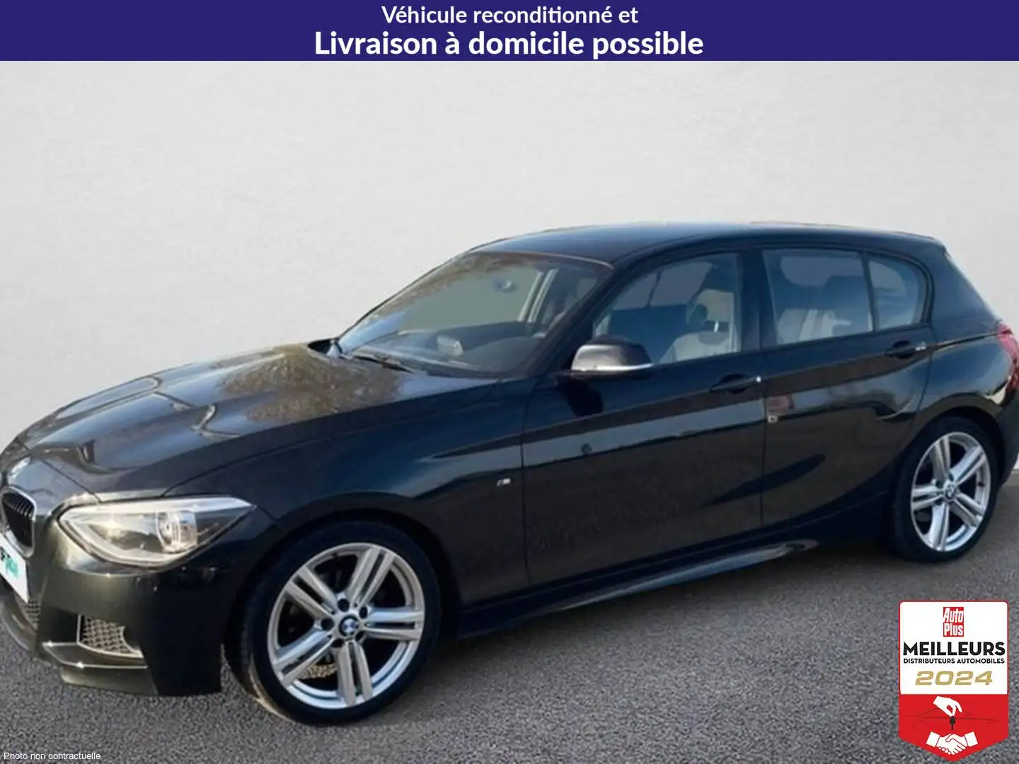 BMW 118 118d 143 ch m sport a Blanc - 1