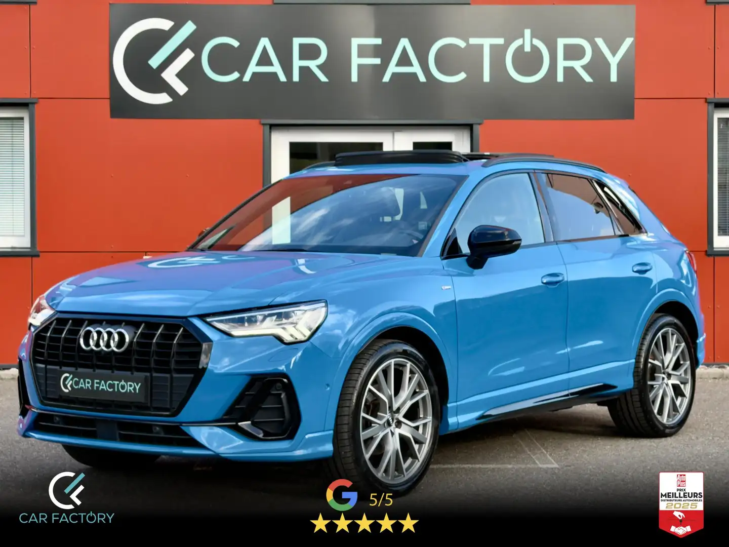 Audi Q3 S-Line 35 TFSI 150 16000e options 1ère Main Bang \u0026 Olufsen Toit pano Cam 360° Matrix Led Blau - 1