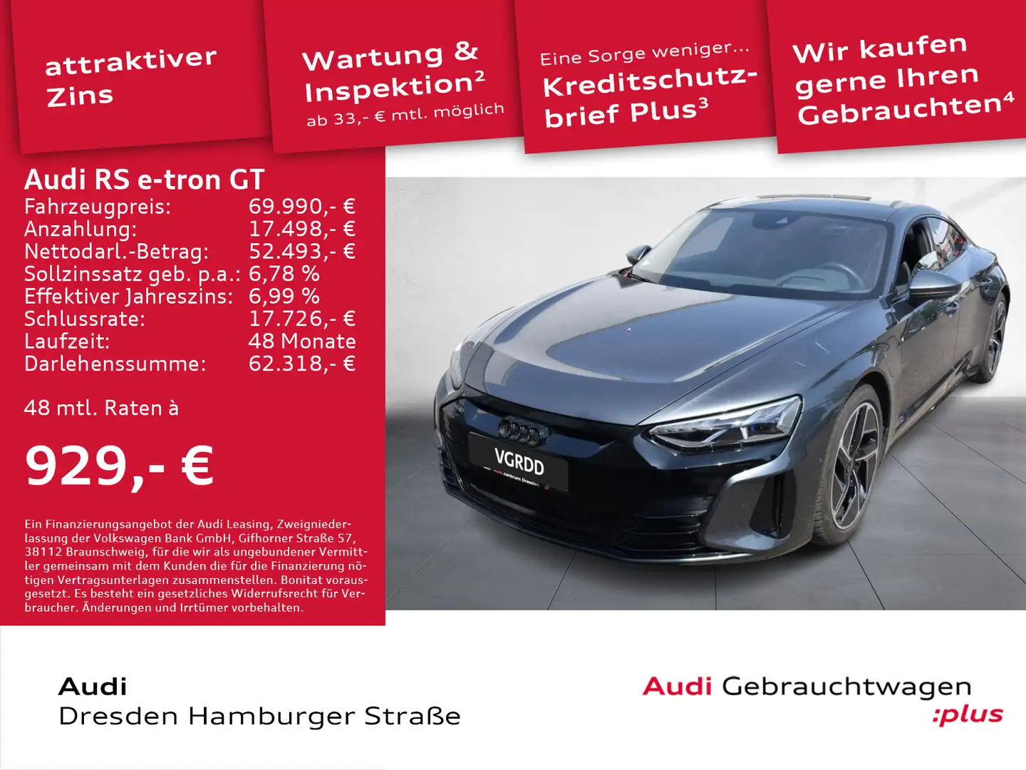 Audi RS e-tron GT Head-Up Matrix LED Optikpaket B&O Grau - 1