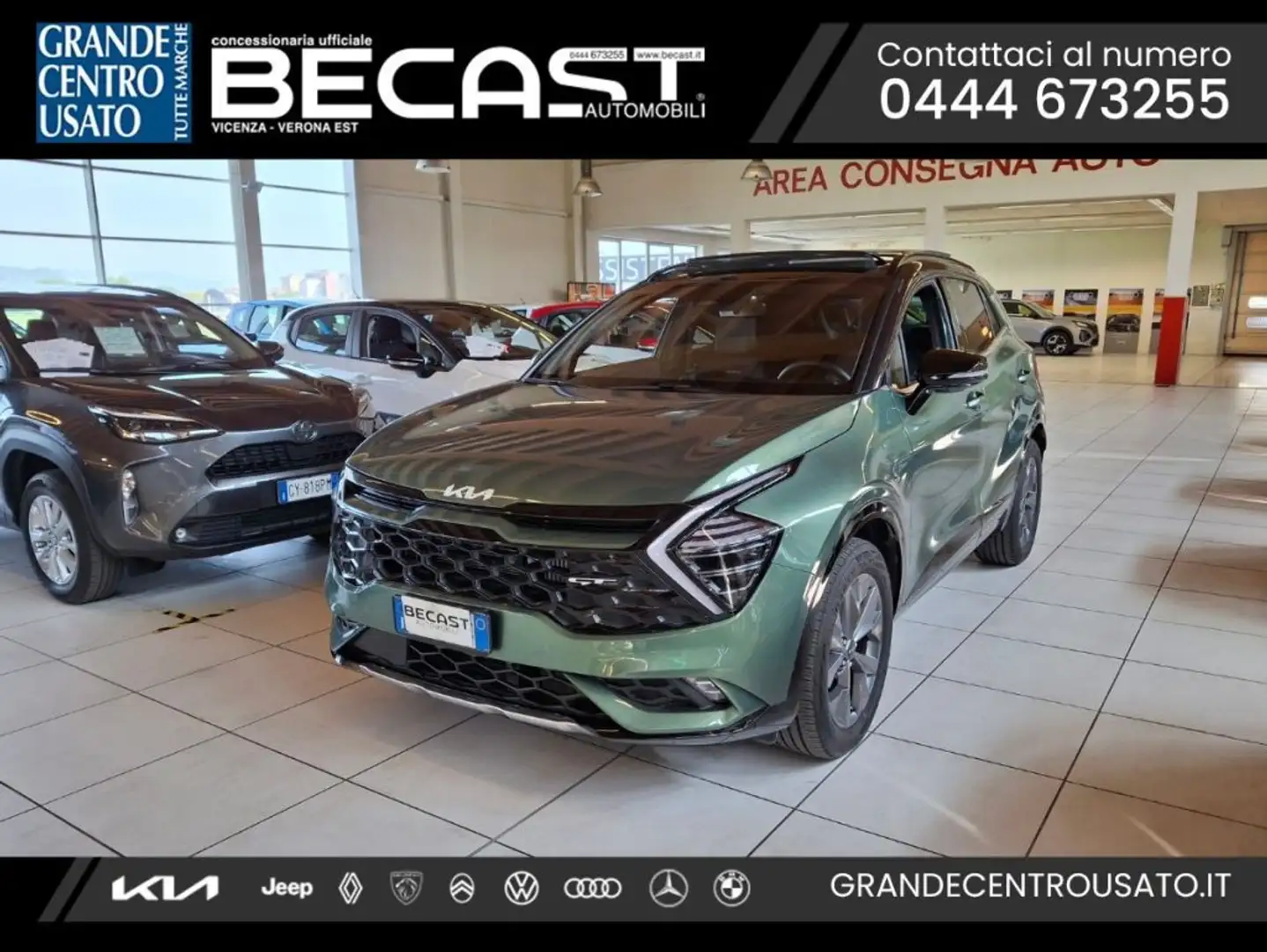 Kia Sportage 1.6 TGDi HEV AT GT-line Verde - 1