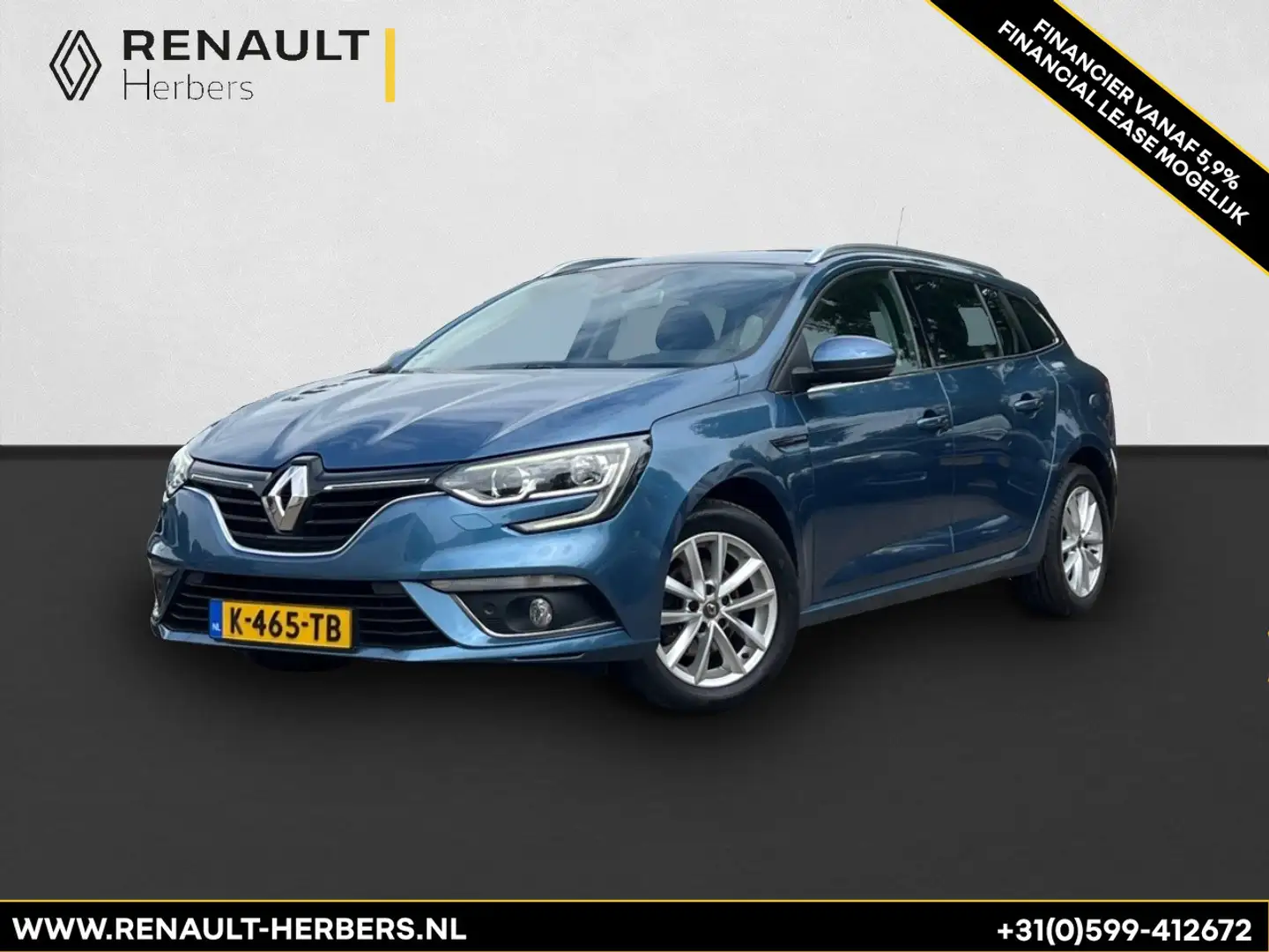 Renault Megane Estate 1.2 TCe Limited / Camera / Navi Blauw - 1