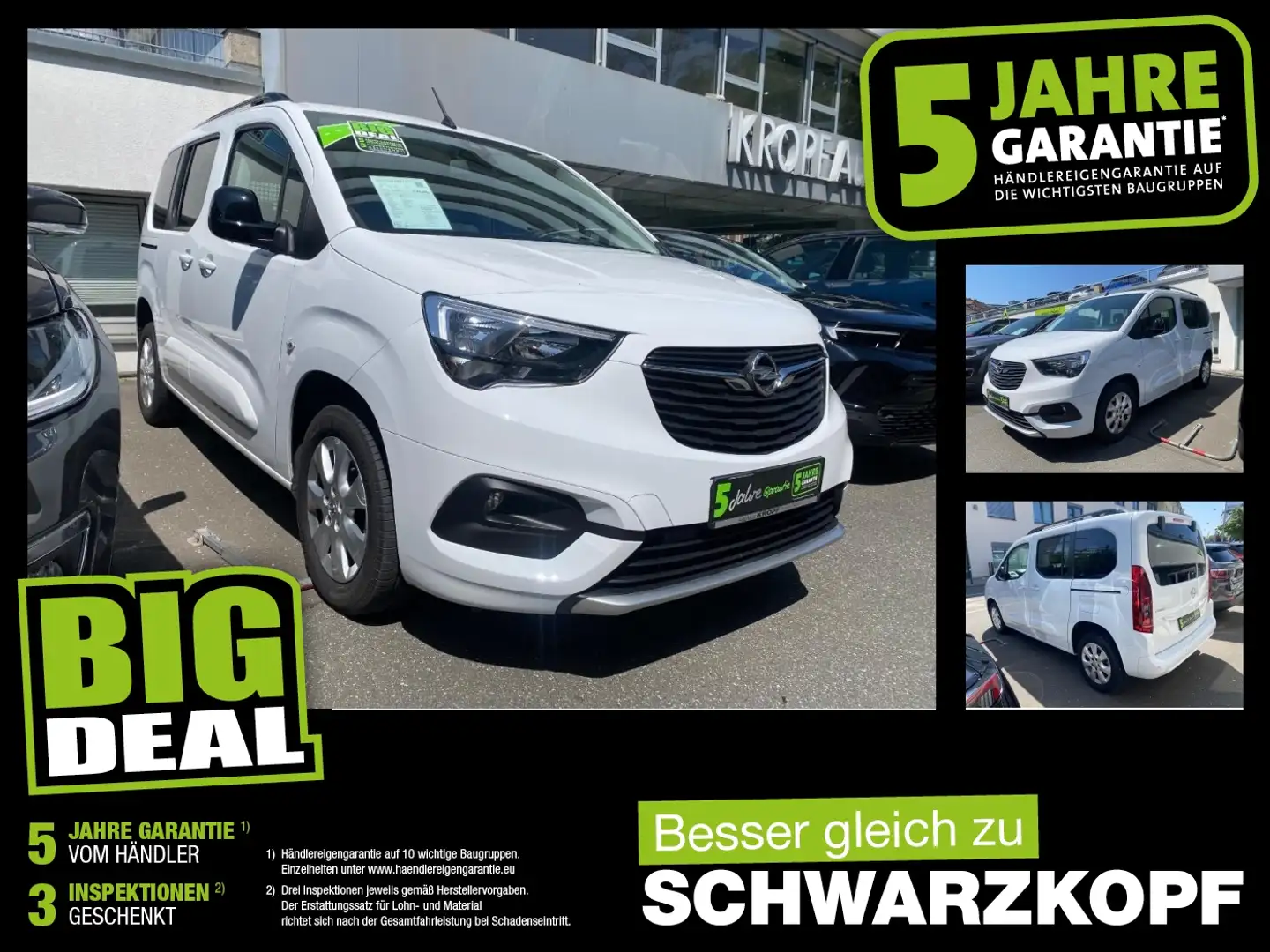 Opel Combo Life E 1.5 D Ultimate N1 2xKlima+Kam.+LM Blanc - 1