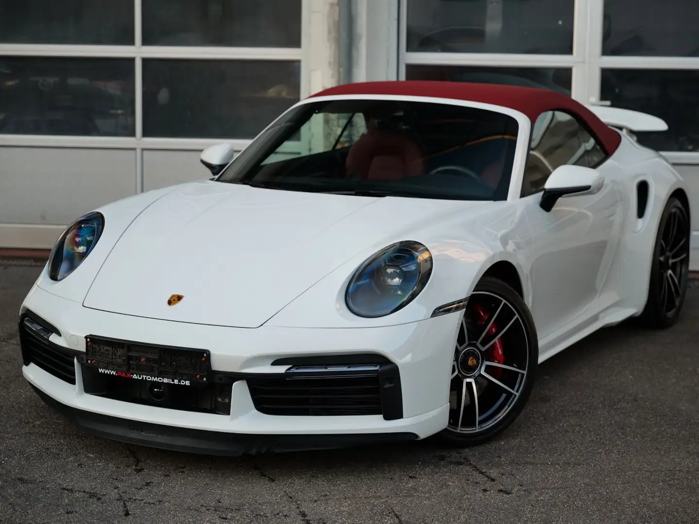 Porsche 992 911 Turbo Cabrio LIFT+SPORTABGAS+MATRIX+BURMESTE Blanc - 1