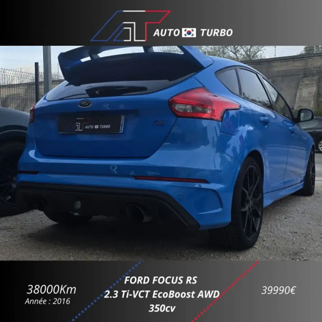 Ford Focus 2.3 ECOBOOST 350CH / TOIT OUVRANT / LIGNE MILLTEK / FULL OPTIONS CATALOGUE Blau - 2