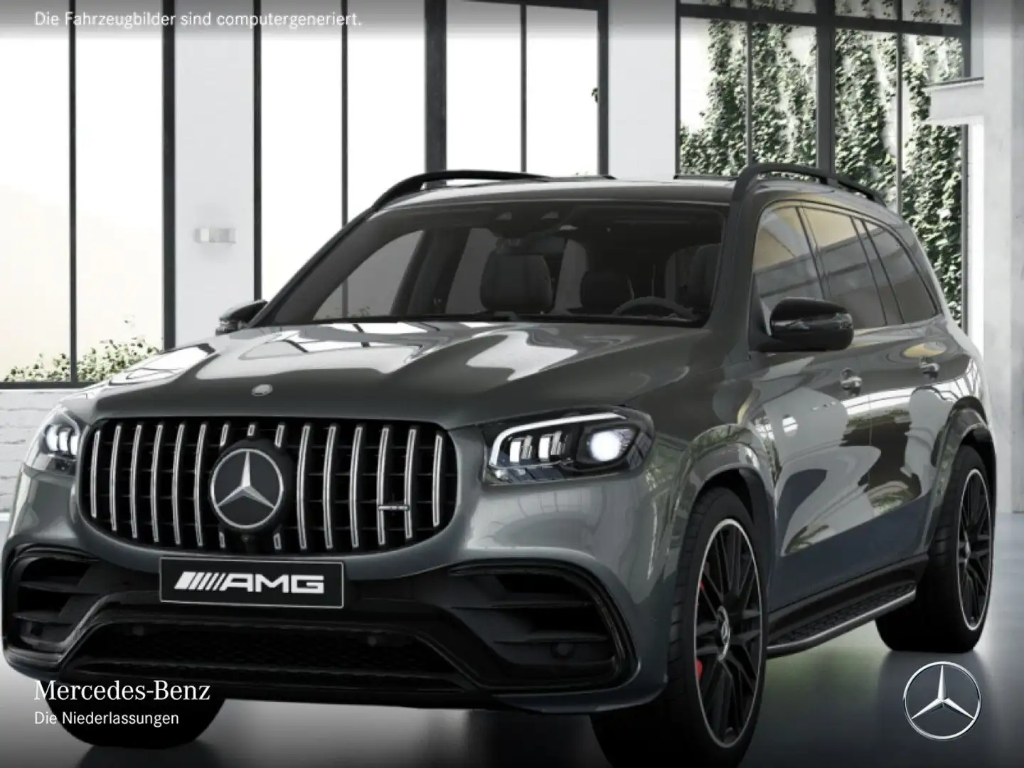 Mercedes-Benz GLS 63 AMG GLS 63 4M NIGHT+PANO+360+AHK+MULTIBEAM+STHZG+HUD Grijs - 2