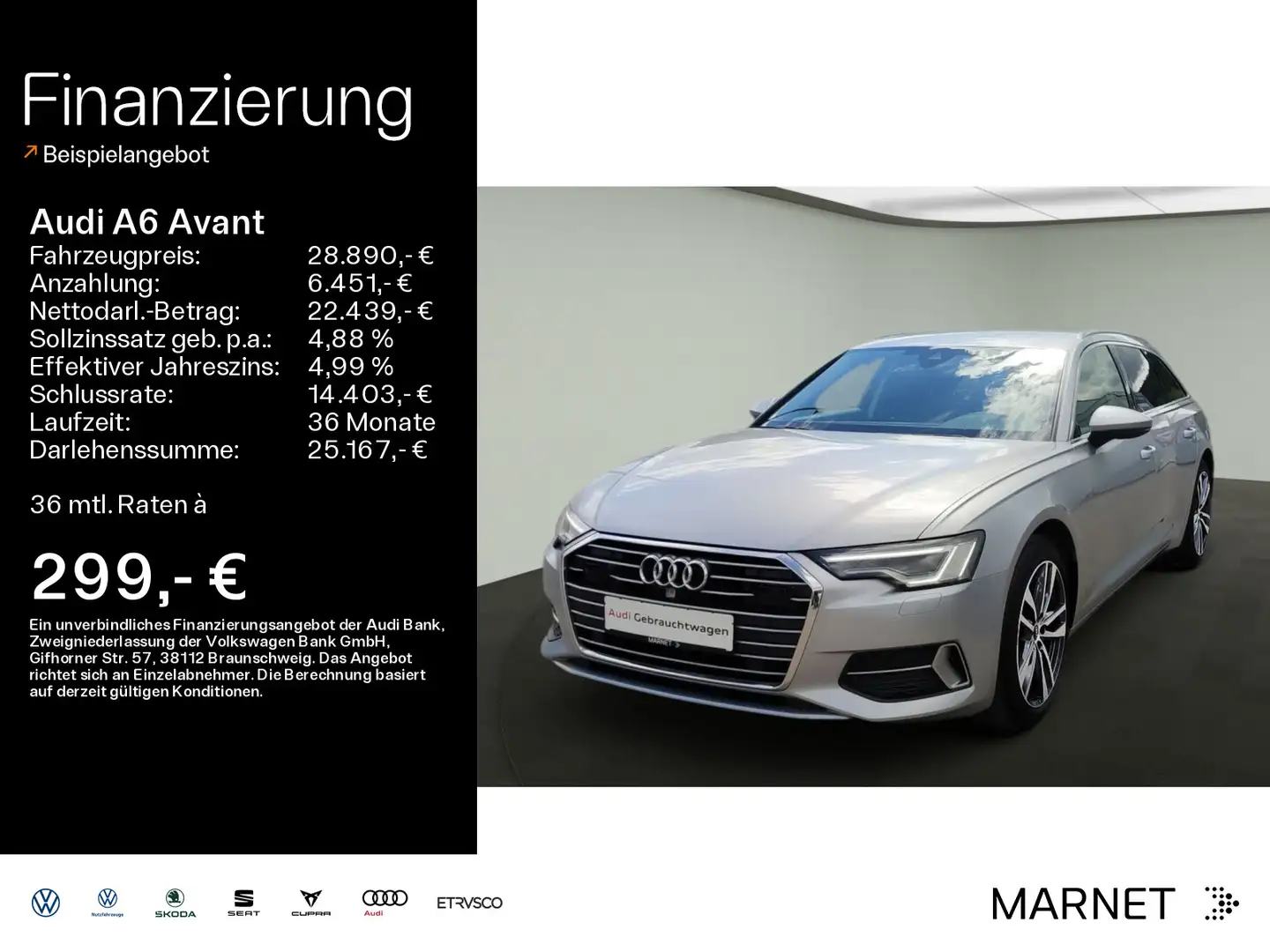 Audi A6 Sport 40 TDI*Navi*Matrix*Alu*AHK*PDC*Vi Argent - 1