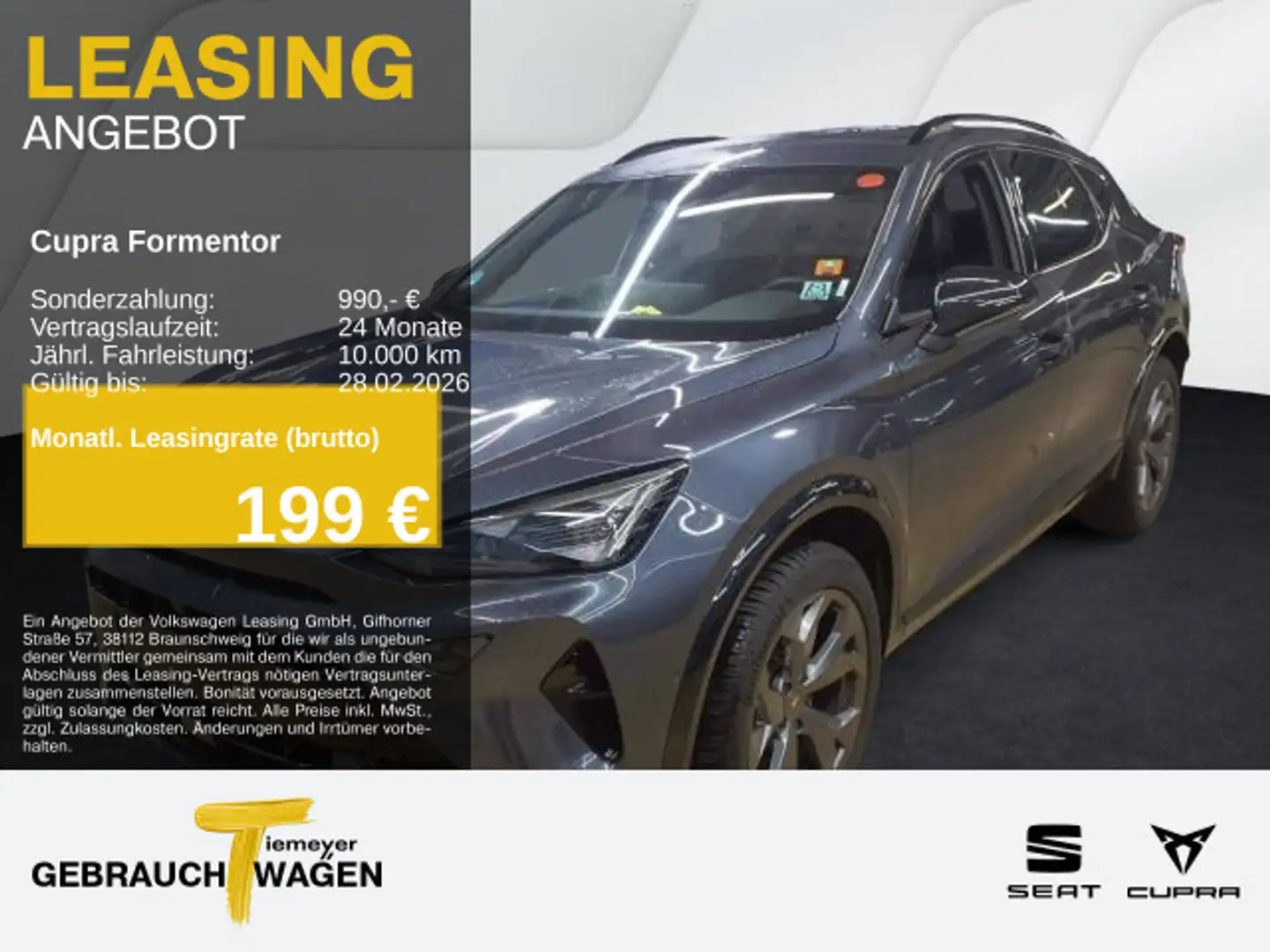 CUPRA Formentor 1.5 eTSI DSG SIDE-ASSIST SUPERSPORT 36 Grau - 1