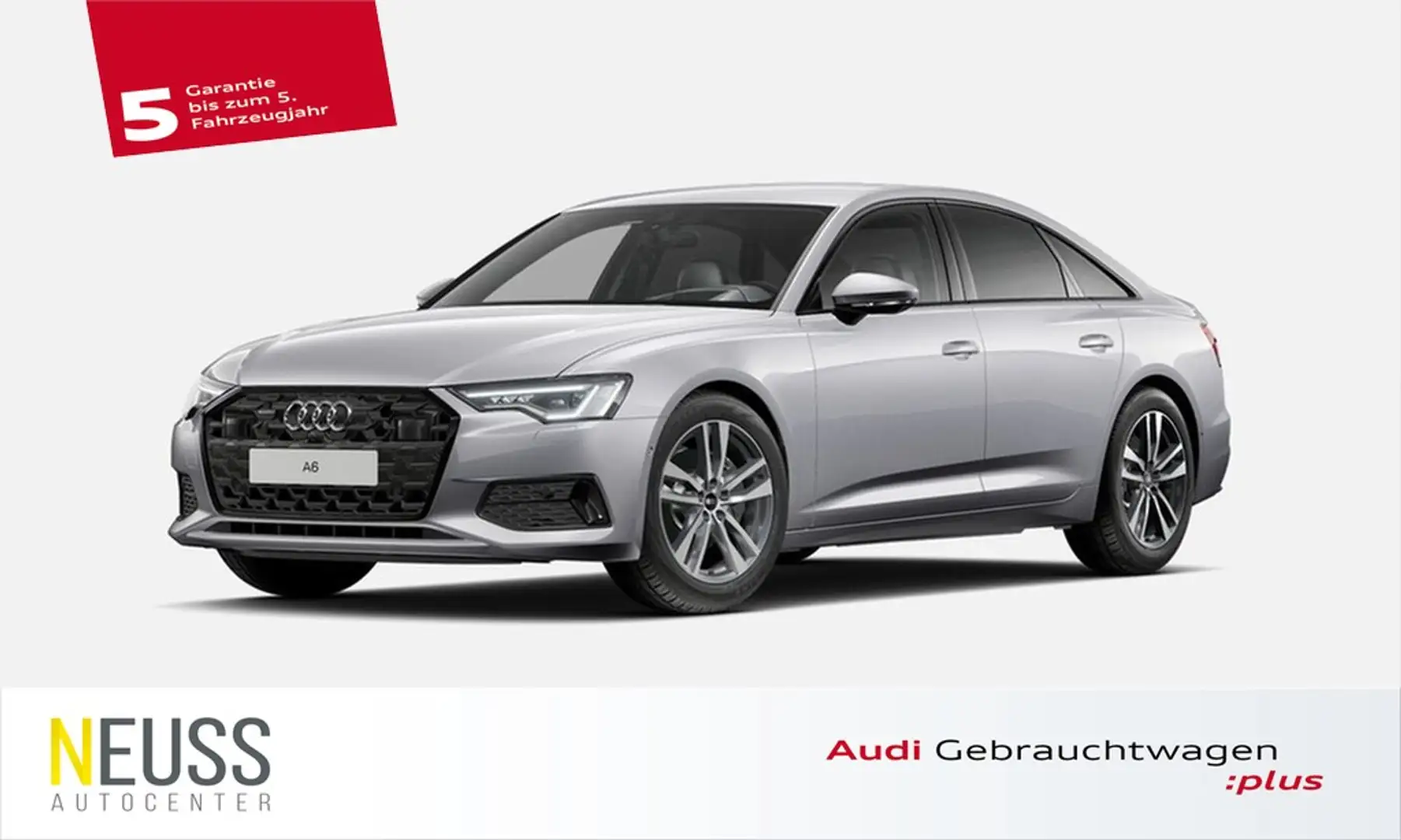 Audi A6 Limousine 45 TFSI quattro advanced SOMMER+HUD+MATR Silber - 1