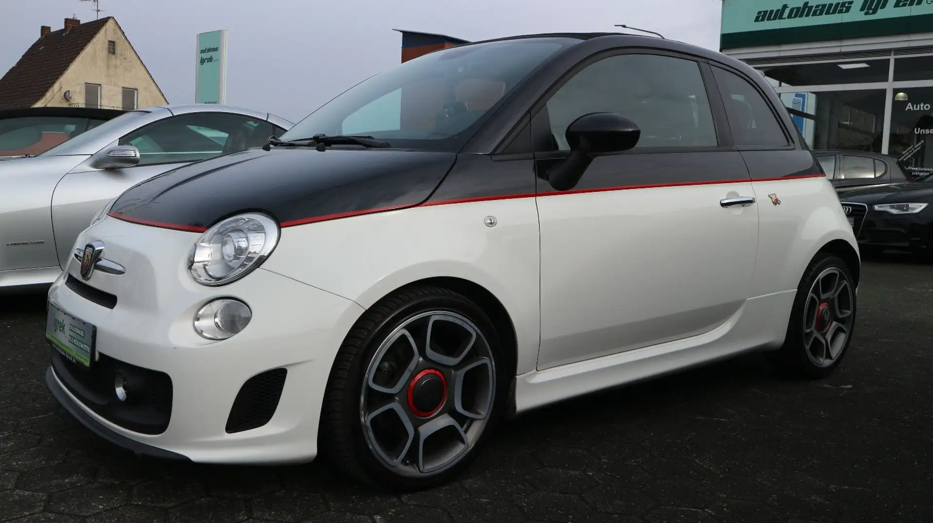 Fiat 500 Cabrio Basis Abarth Umbau Leder/Auto./Navi. Weiß - 1