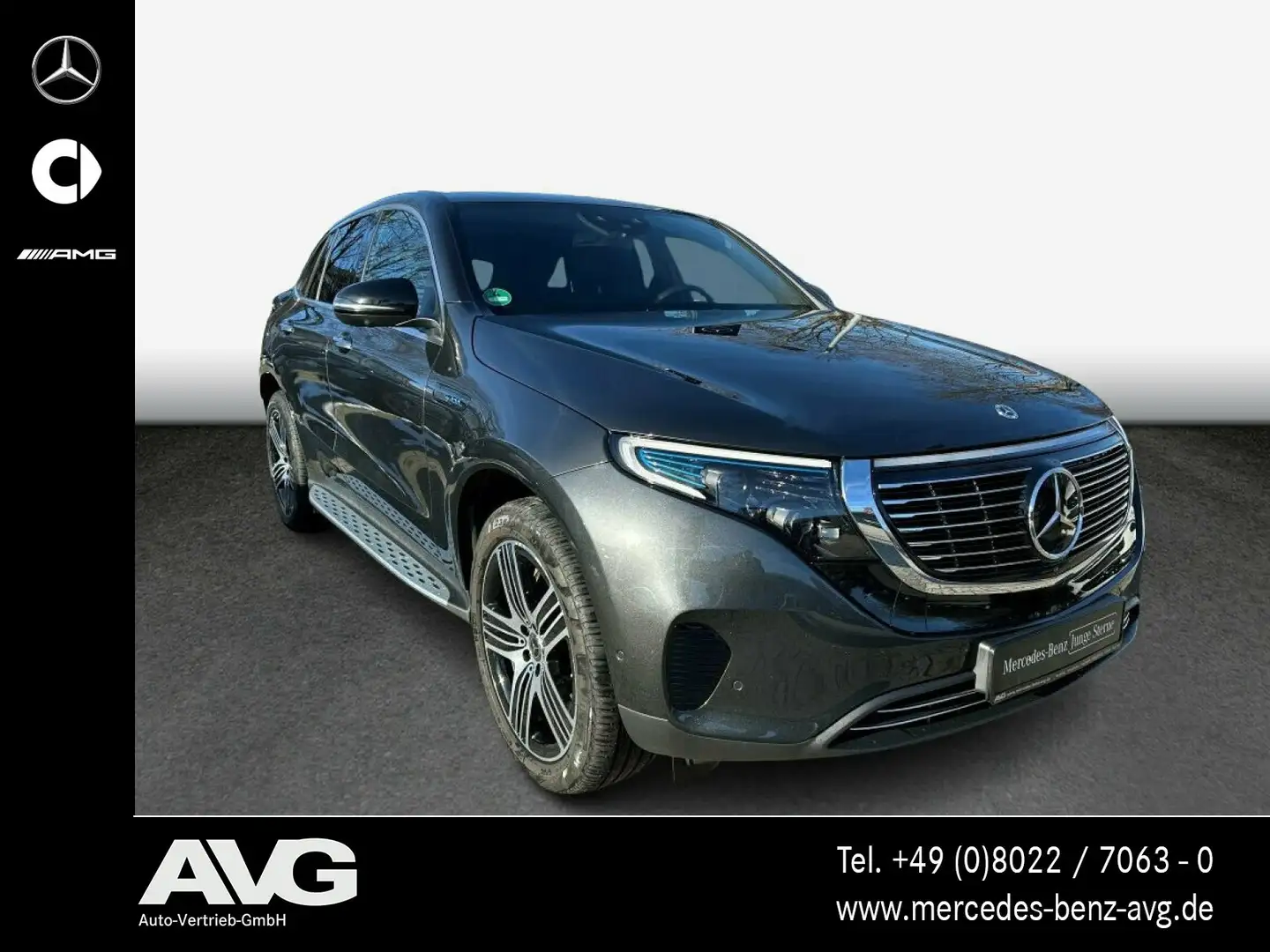 Mercedes-Benz EQC 400 EQC 400 4M MBUX|DISTR|MBEAM|KEYLESS|SHD|AHK|360° Grau - 2