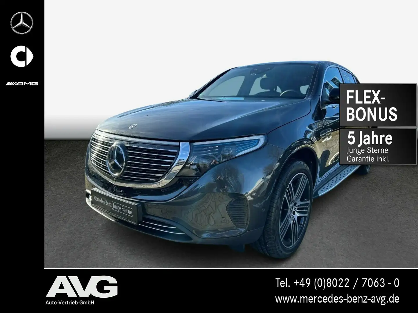 Mercedes-Benz EQC 400 EQC 400 4M MBUX|DISTR|MBEAM|KEYLESS|SHD|AHK|360° Grau - 1