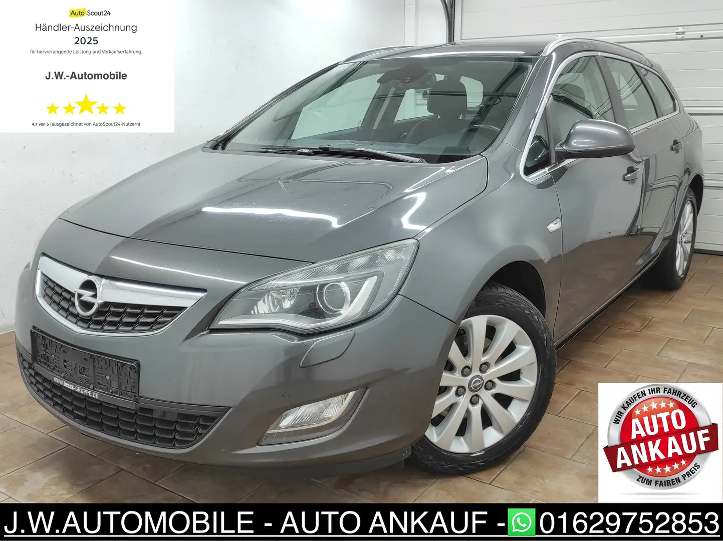 Opel Astra J 2.0 CDTI SPORTS TOURER NAVI XENON KLIMAA TEMP BC Grau - 1